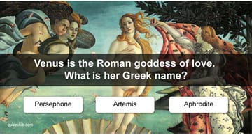 Culture Quiz Test: Can You Name The Greek Version Of The Roman Gods?