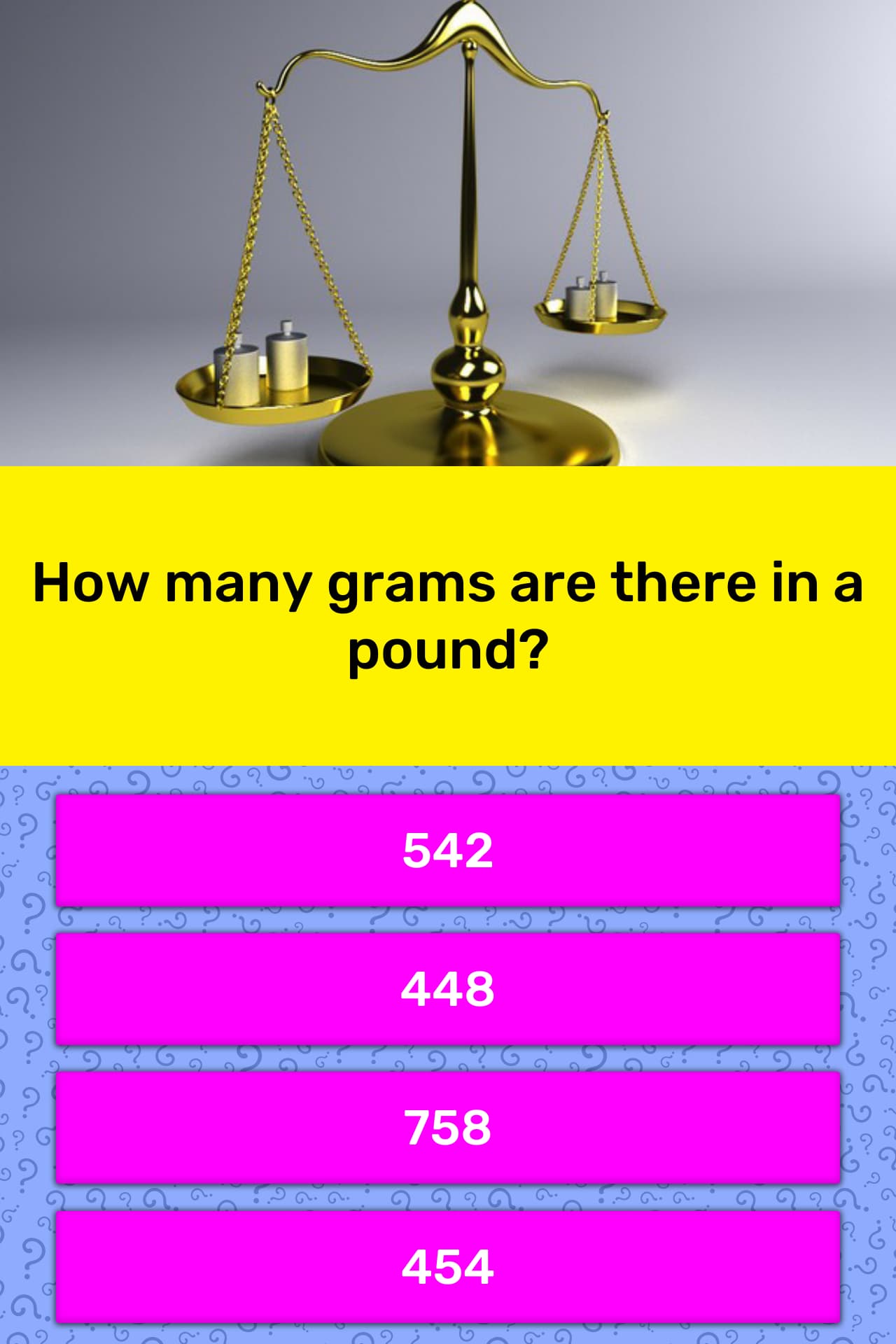 How Many Grams Are There In A Pound Trivia Answers QuizzClub