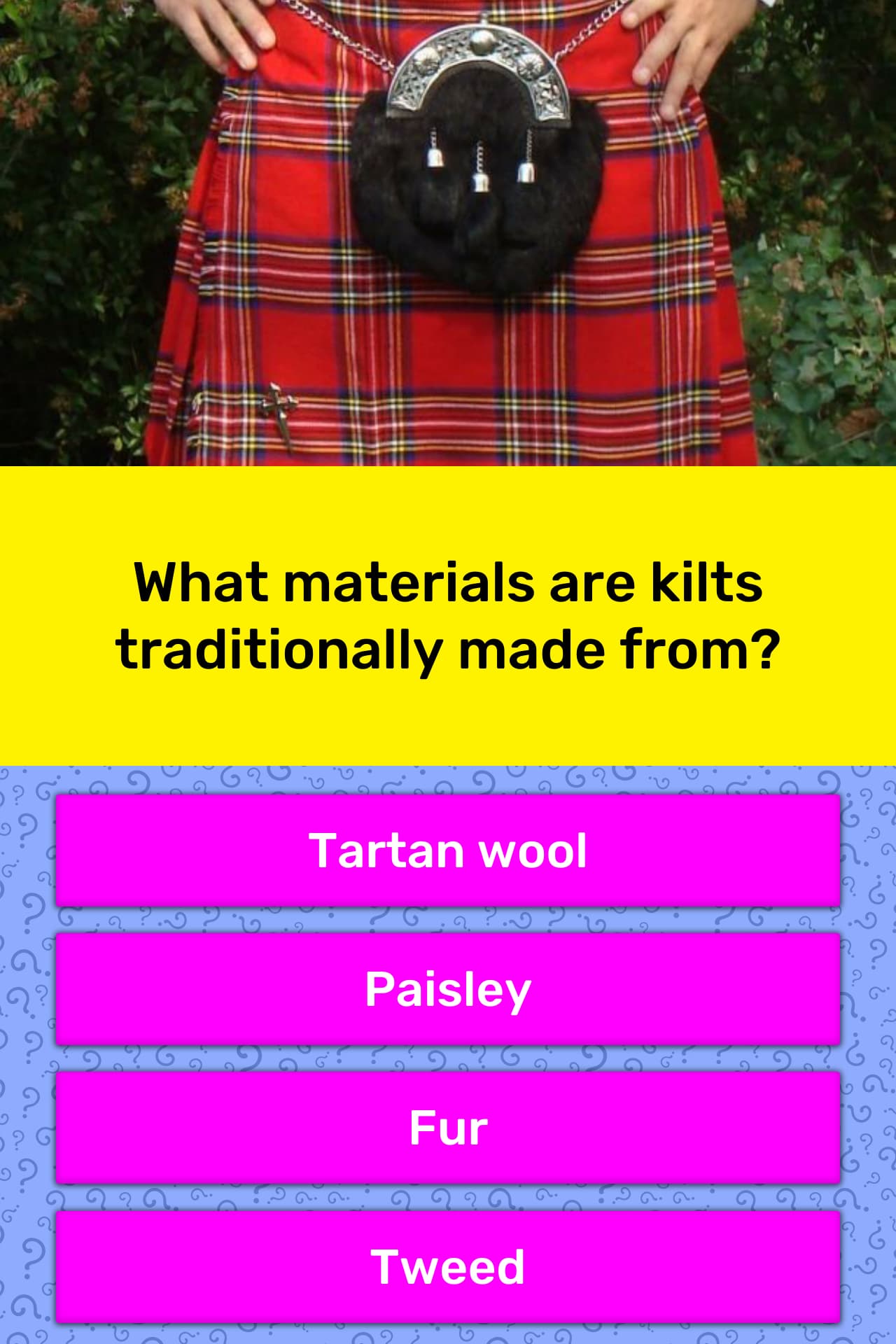 lynch tartan kilt