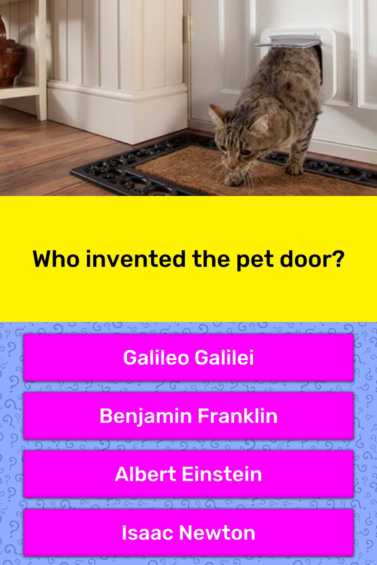 Who Invented The Pet Door Trivia Answers Quizzclub