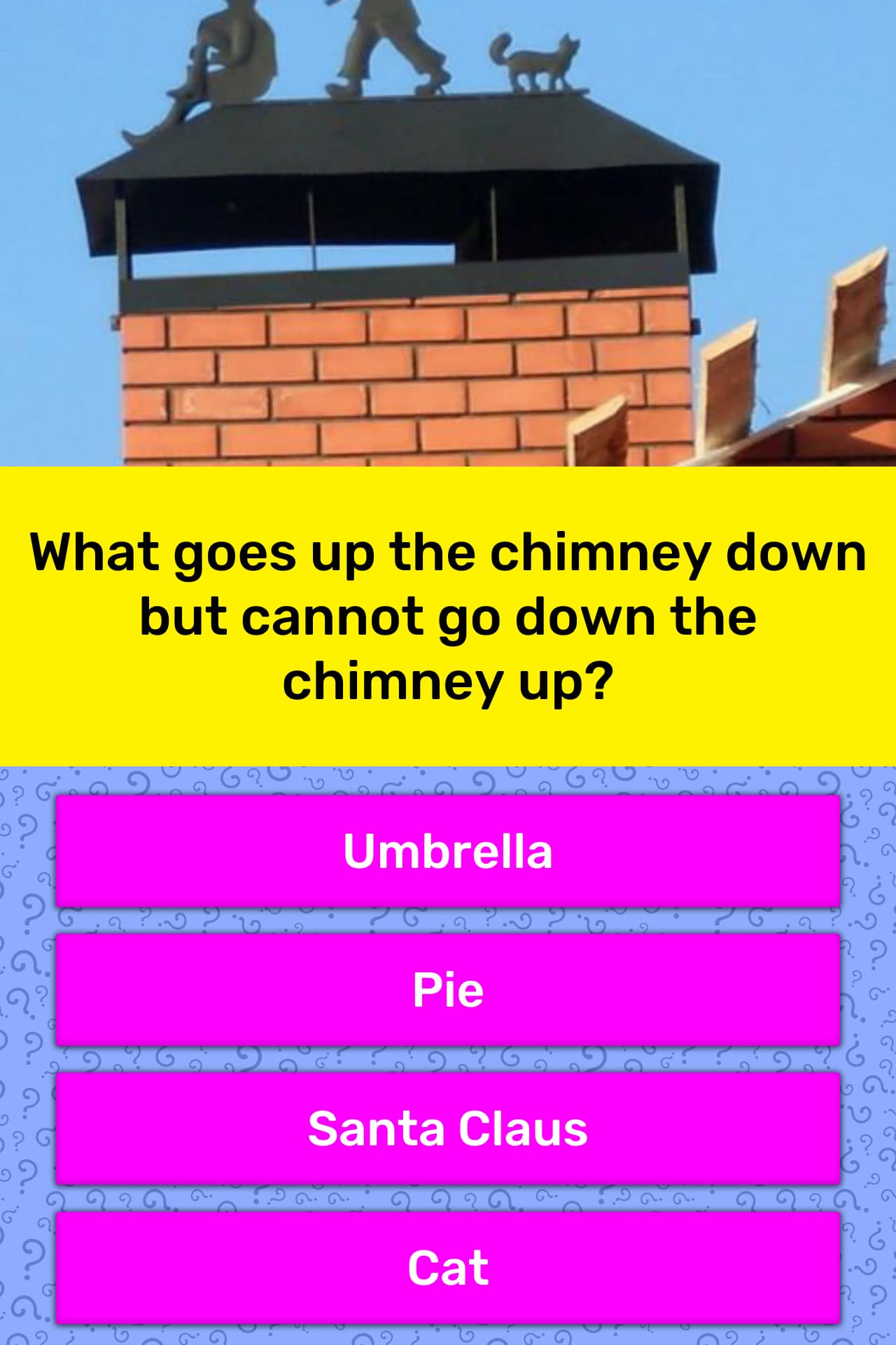 what-goes-up-the-chimney-down-but-trivia-answers-quizzclub