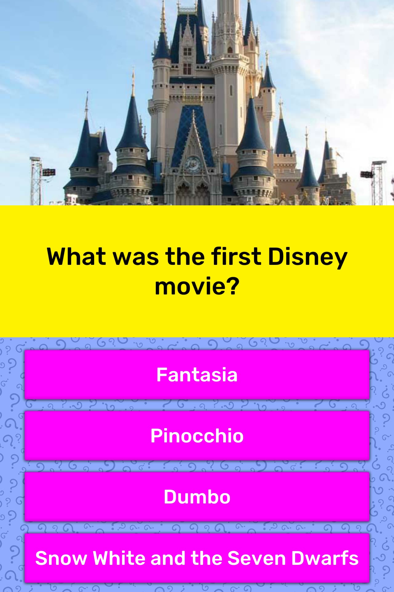 What Was The First Disney Movie Trivia Answers QuizzClub