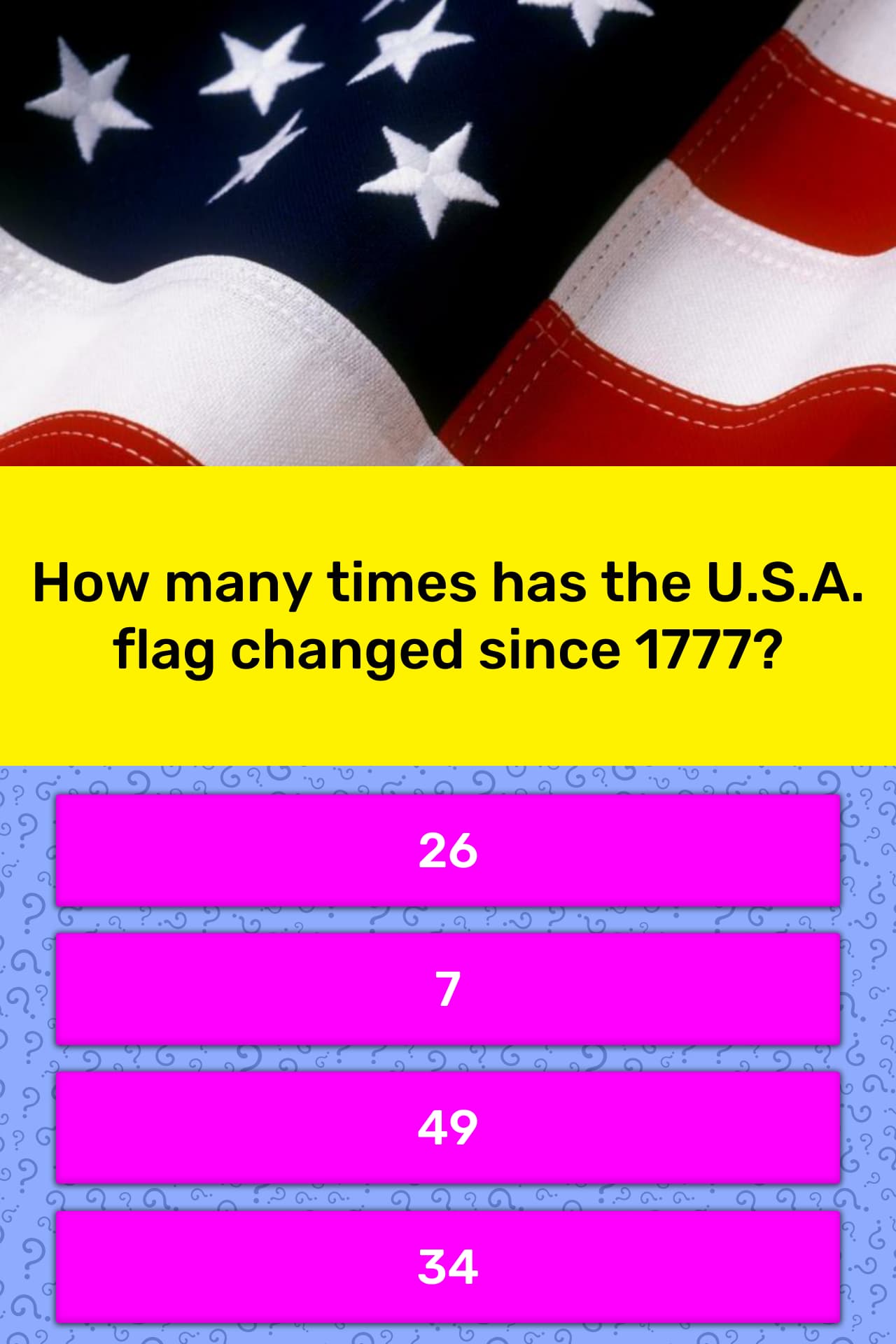 How Many Times Has The Us Flag Changed