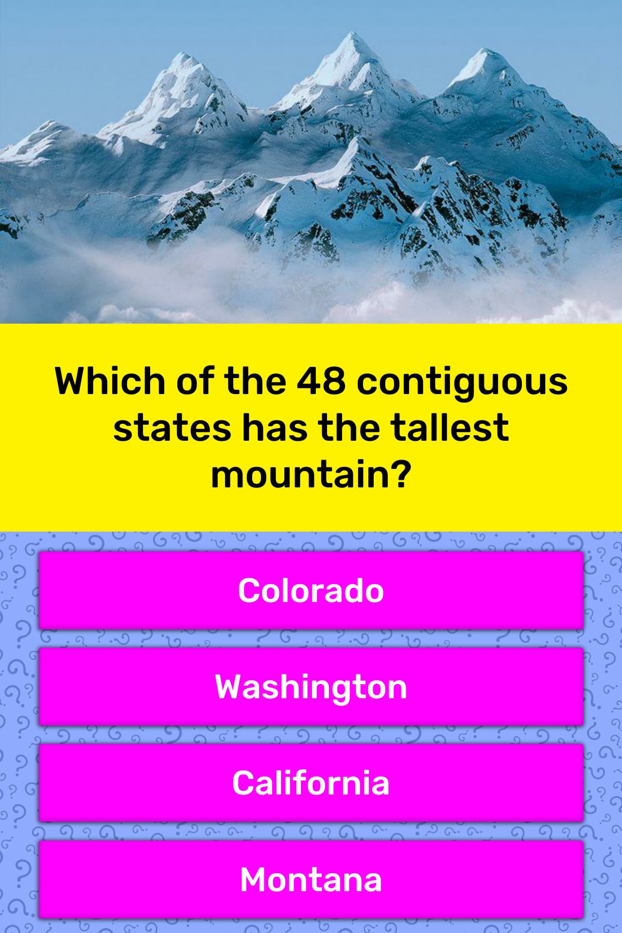 Which Of The 48 Contiguous States Trivia Answers QuizzClub