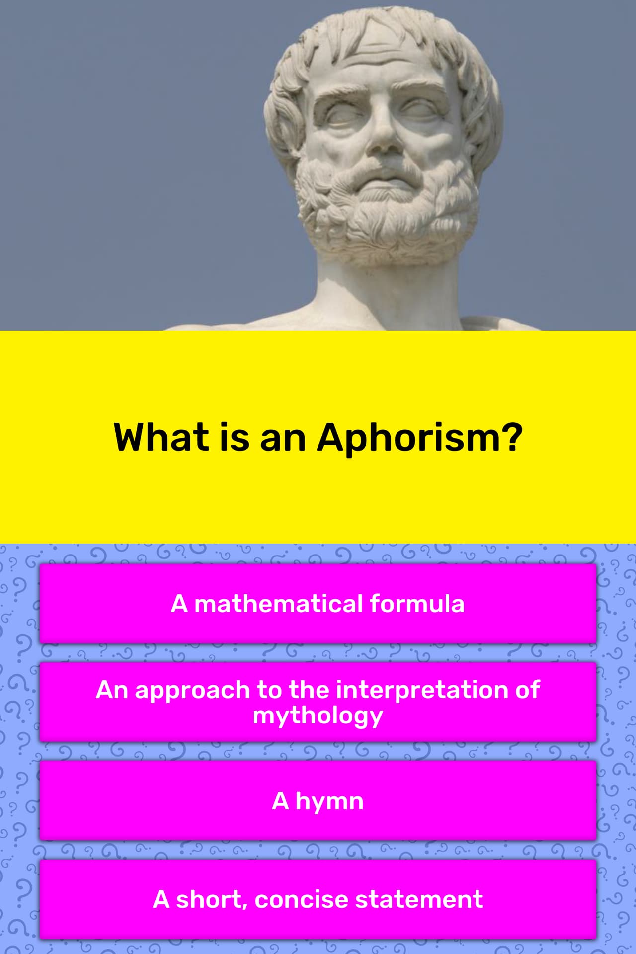 What Is An Aphorism Trivia Answers QuizzClub