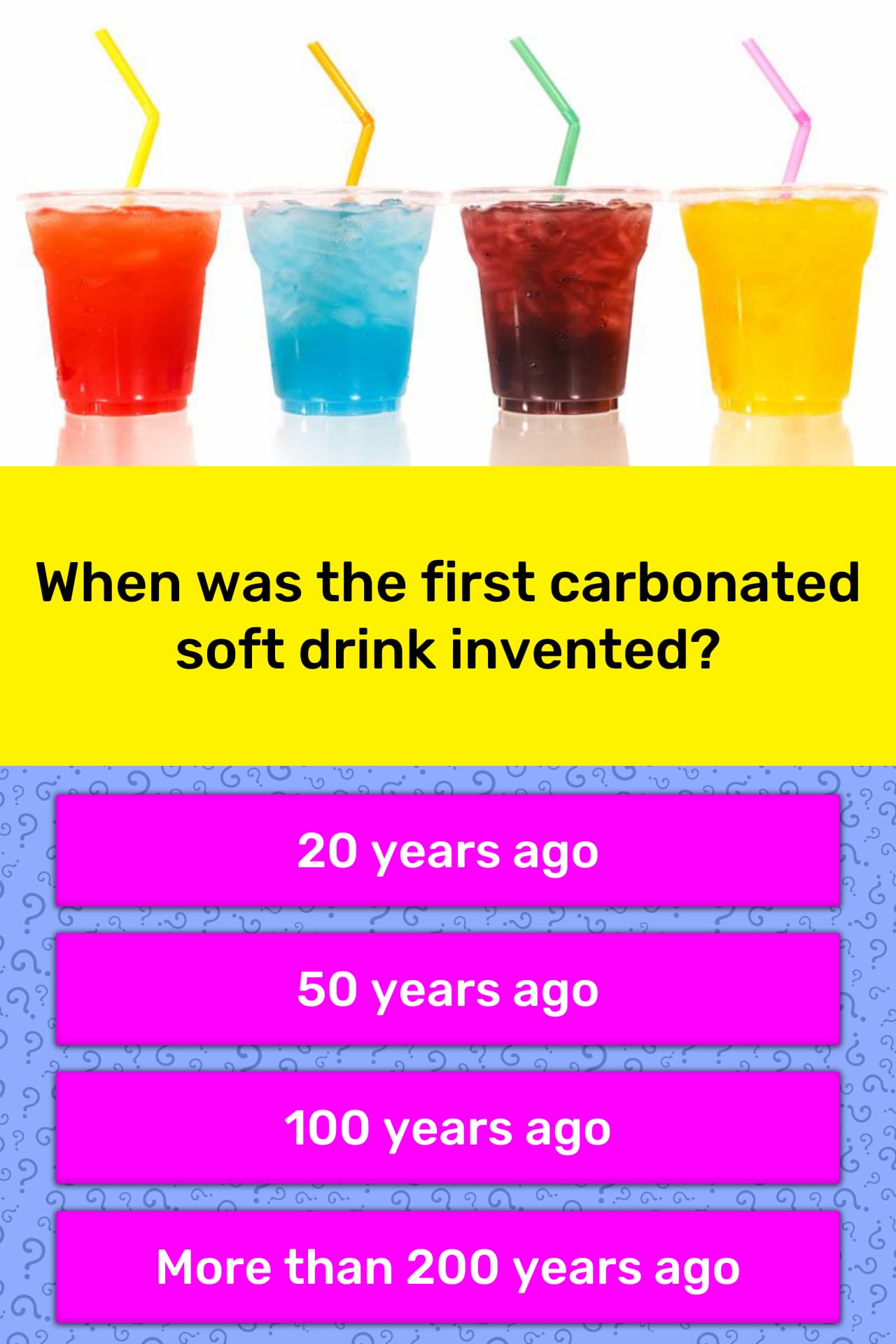 when-was-the-first-carbonated-soft-trivia-questions-quizzclub