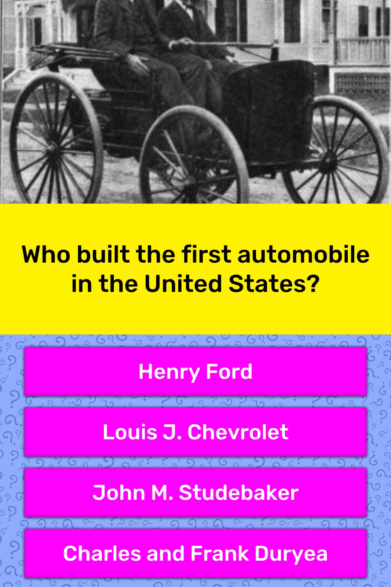 Who built the first automobile in... | Trivia Answers ...