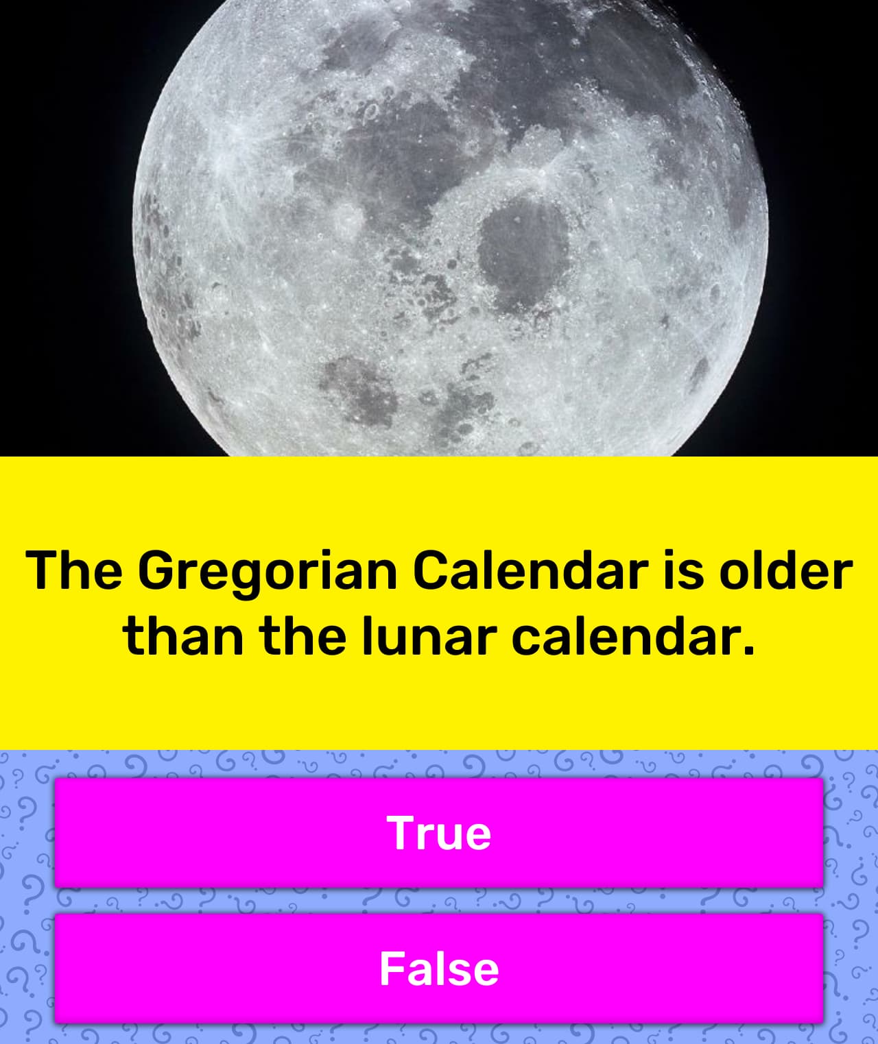 The Gregorian Calendar Is Older Than Trivia Answers QuizzClub
