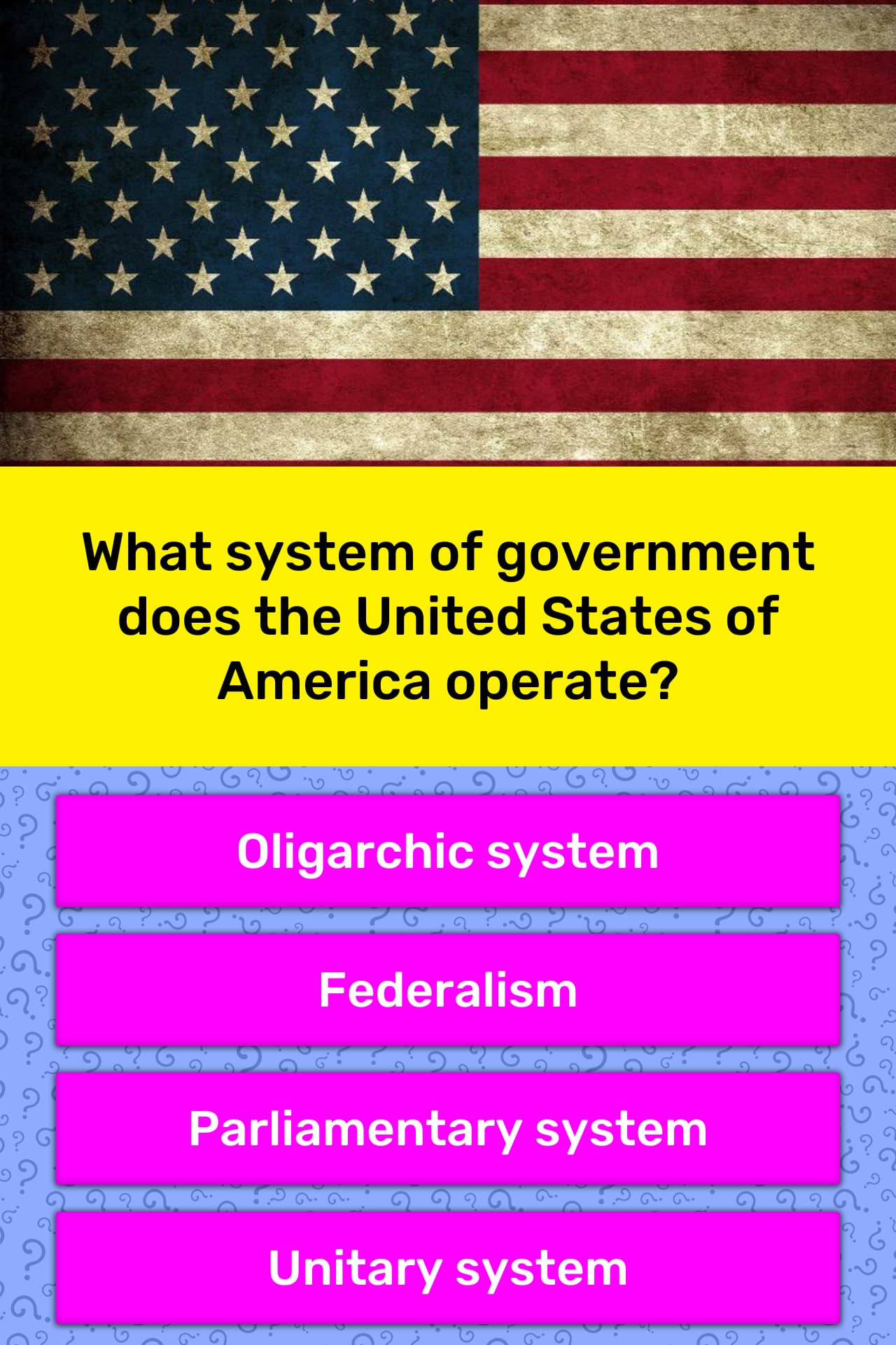 what-system-of-government-does-the-trivia-questions-quizzclub