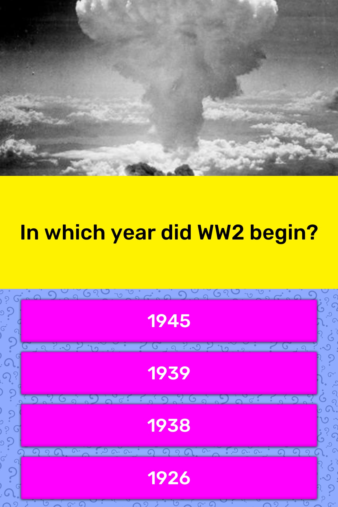 World War 2 Began In Which Year