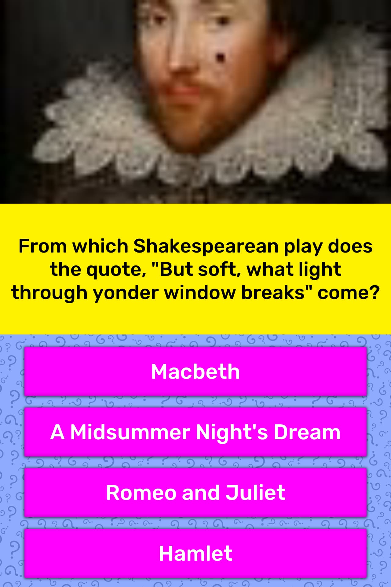 From Which Shakespearean Play Does Trivia Answers QuizzClub