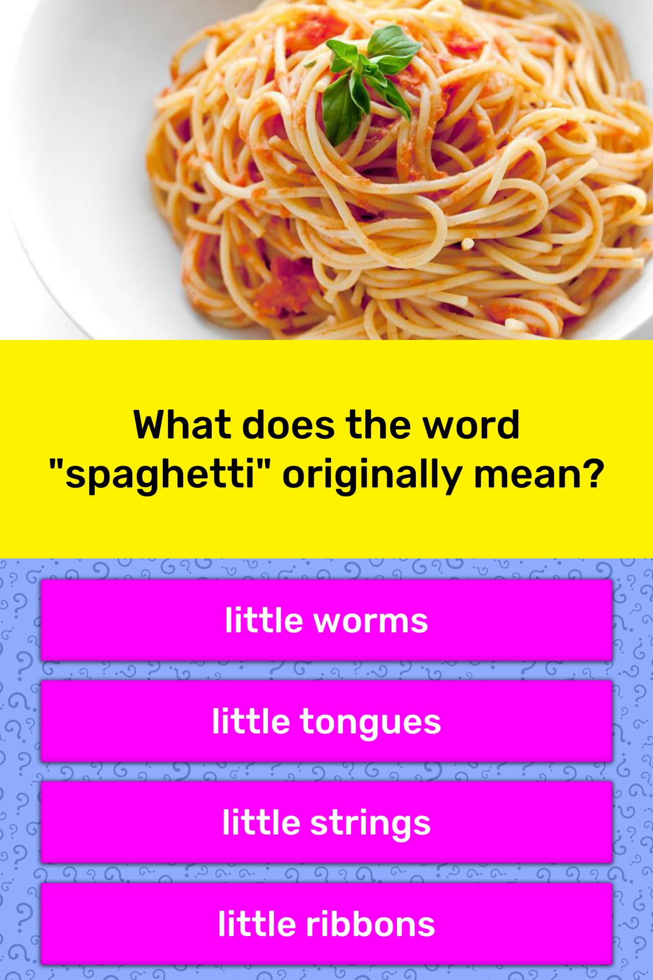 what-does-the-word-spaghetti-trivia-answers-quizzclub