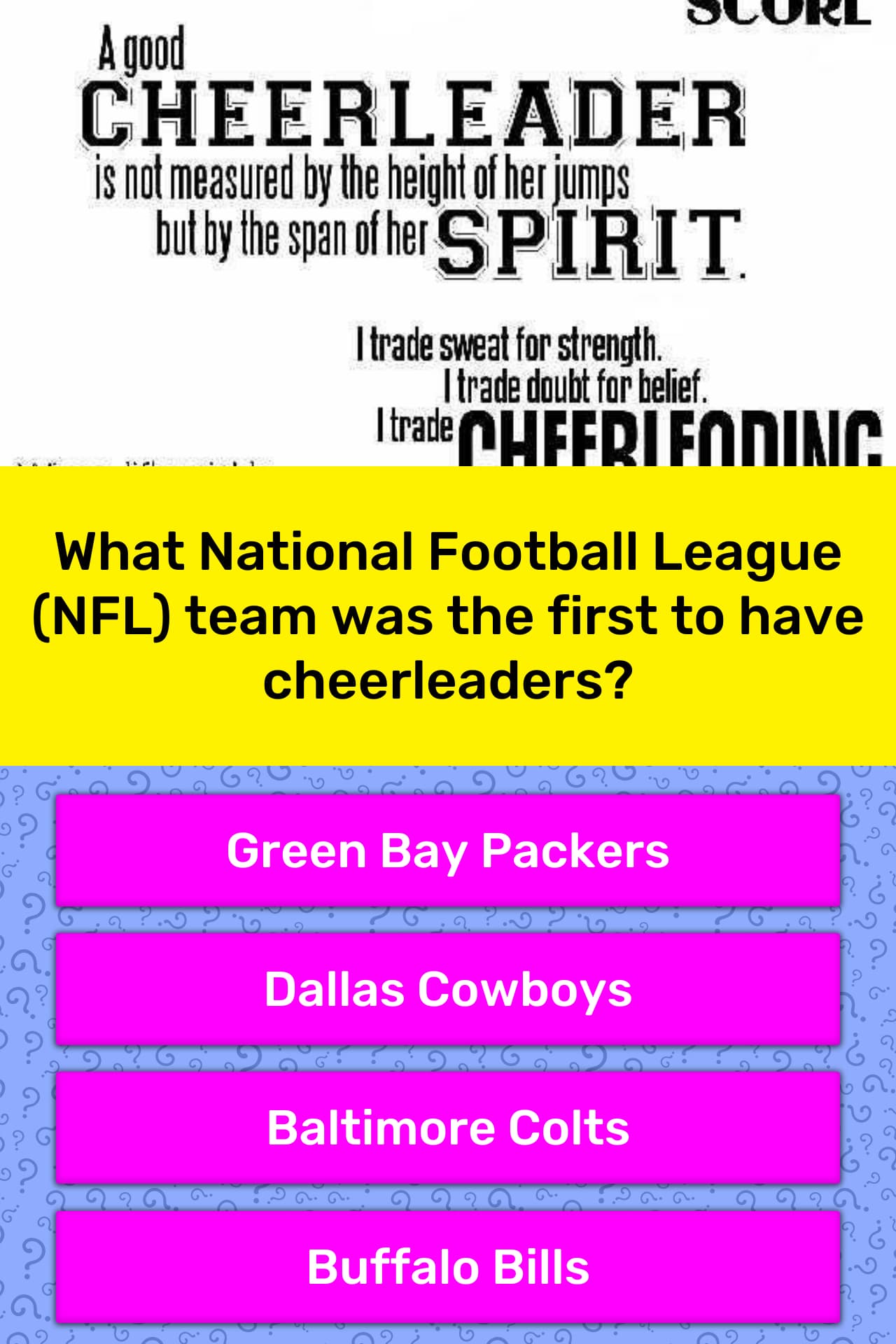 What National Football League (NFL)... | Trivia Questions ...