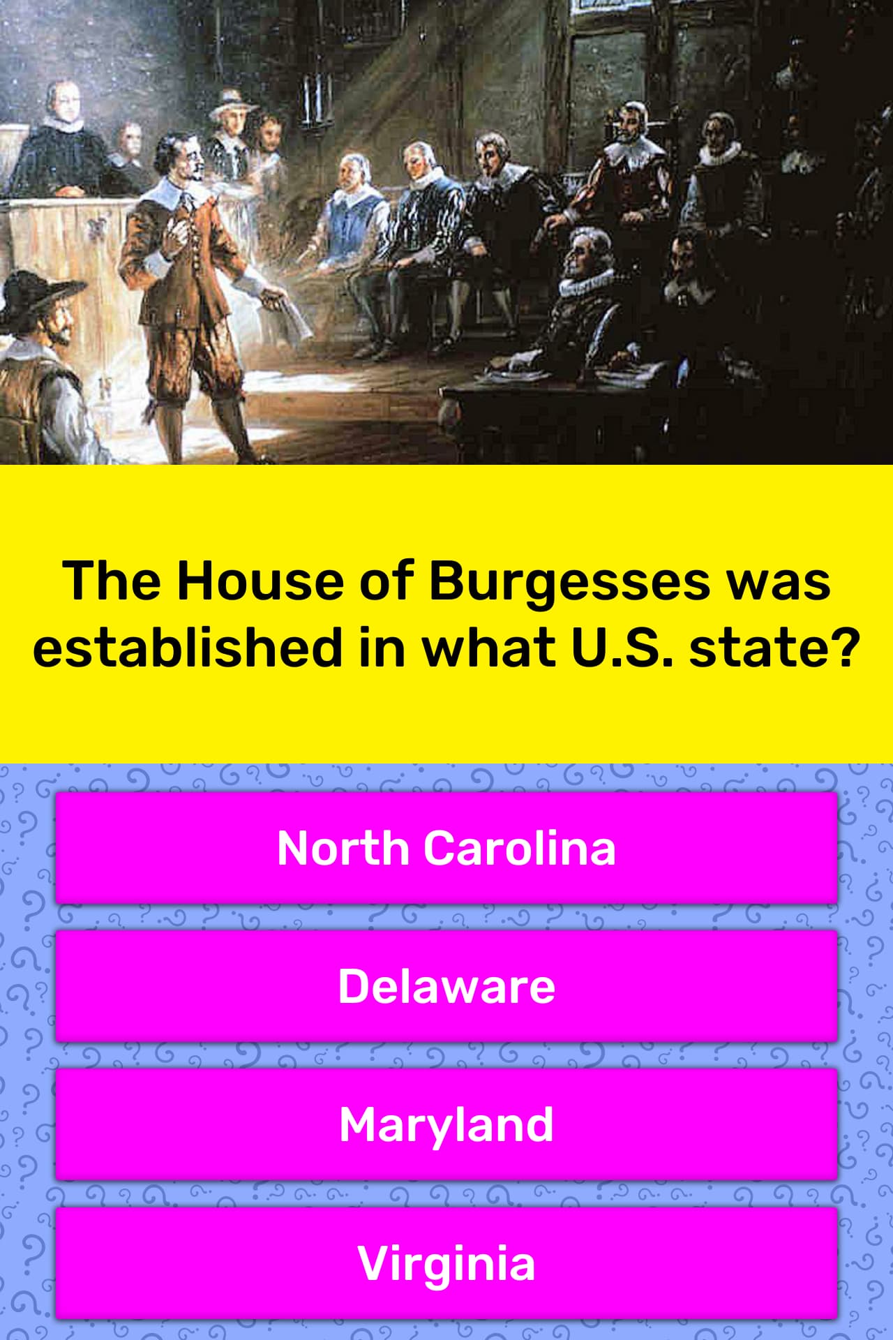 What Is The House Of Burgesses Called Today