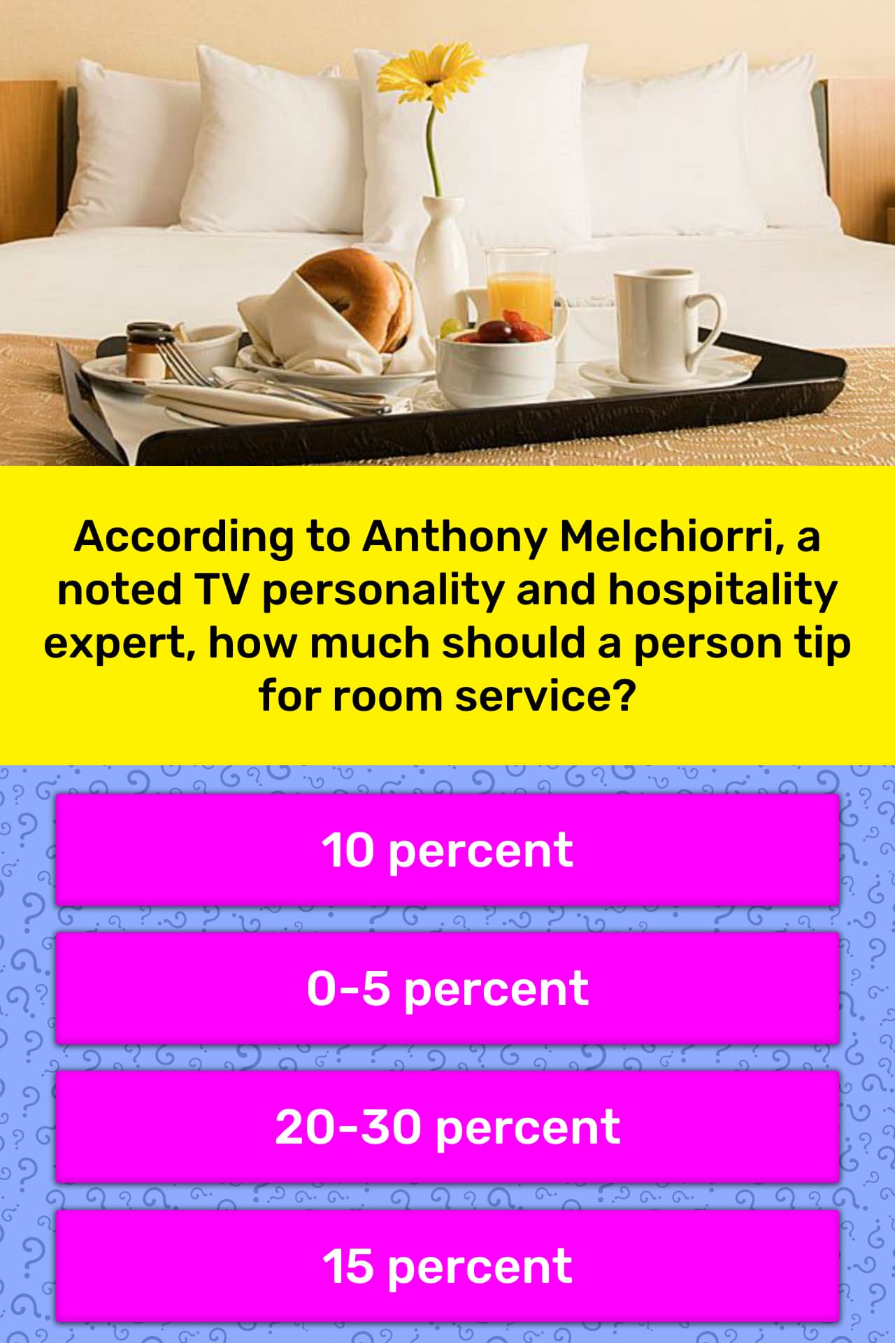 According To Anthony Melchiorri A Trivia Answers