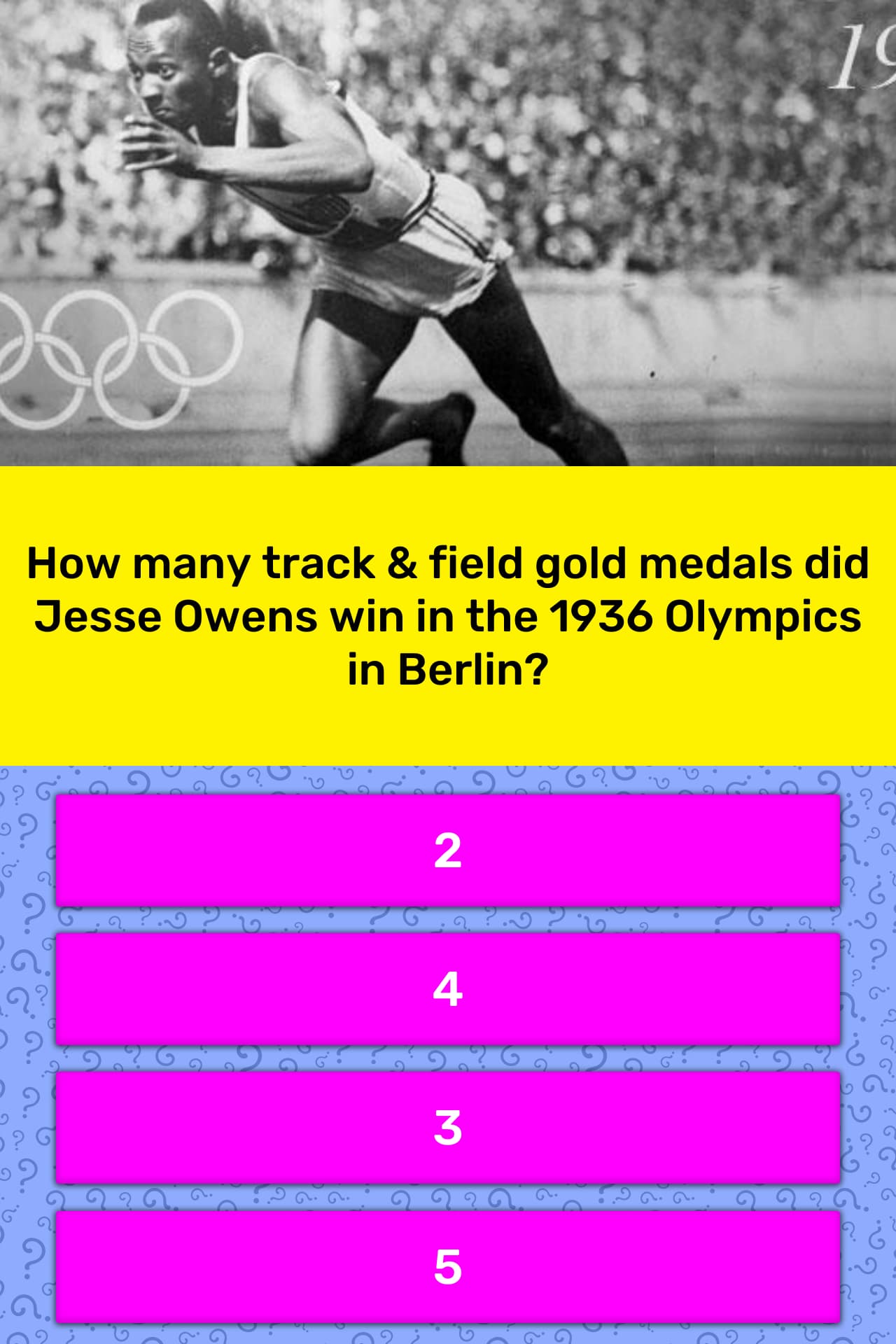 How many track & field gold medals... Trivia Answers