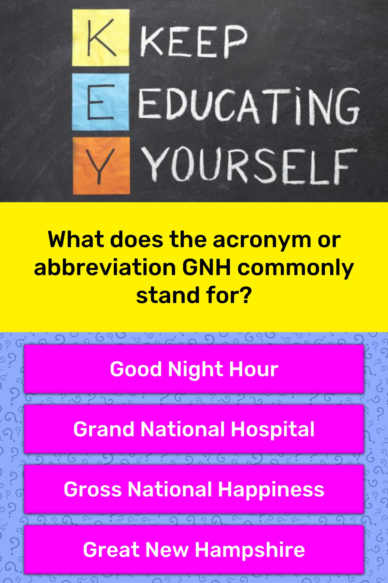 What Does The Acronym Or Trivia Answers QuizzClub