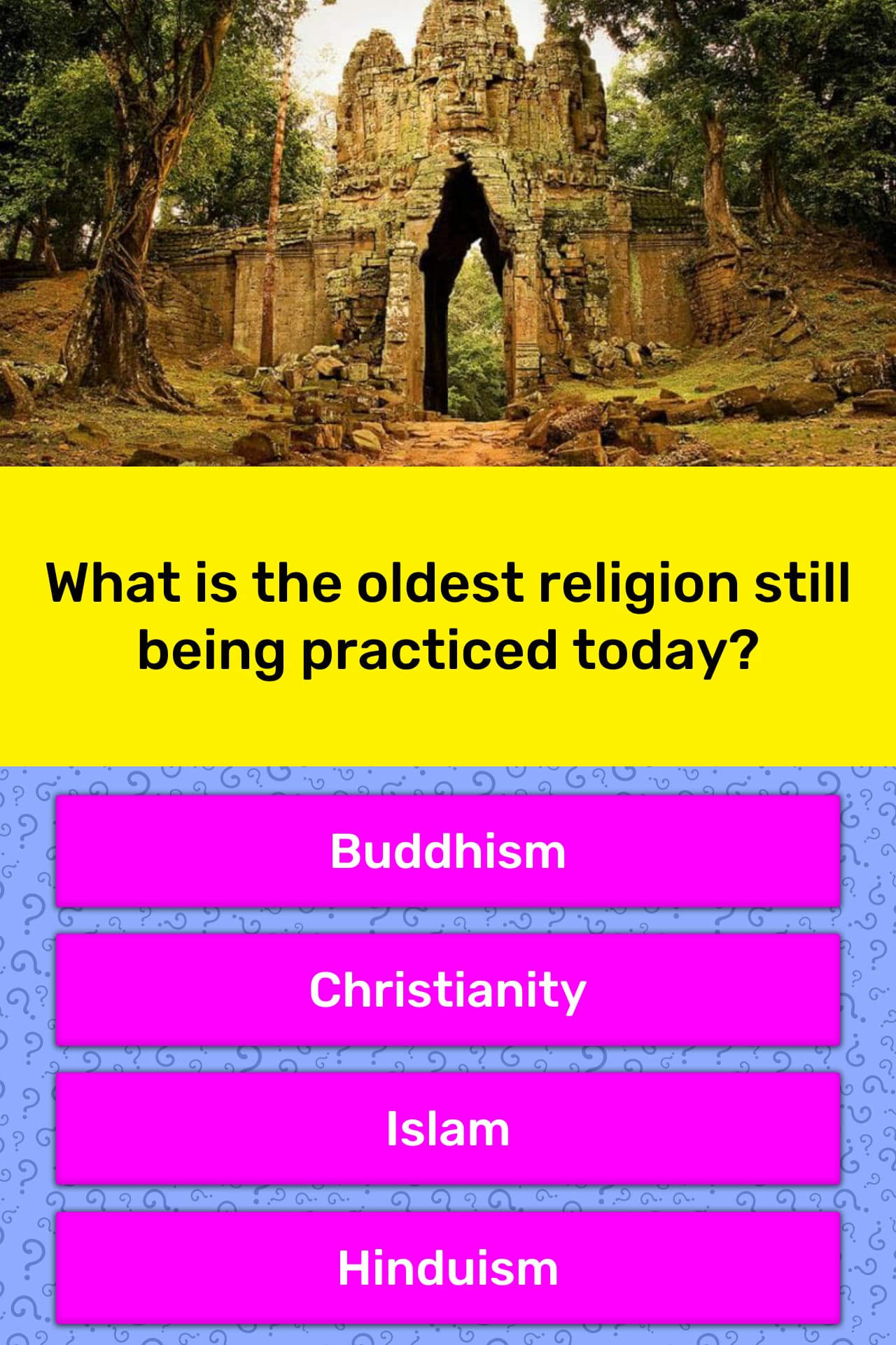 what-is-the-oldest-religion-still-trivia-answers-quizzclub