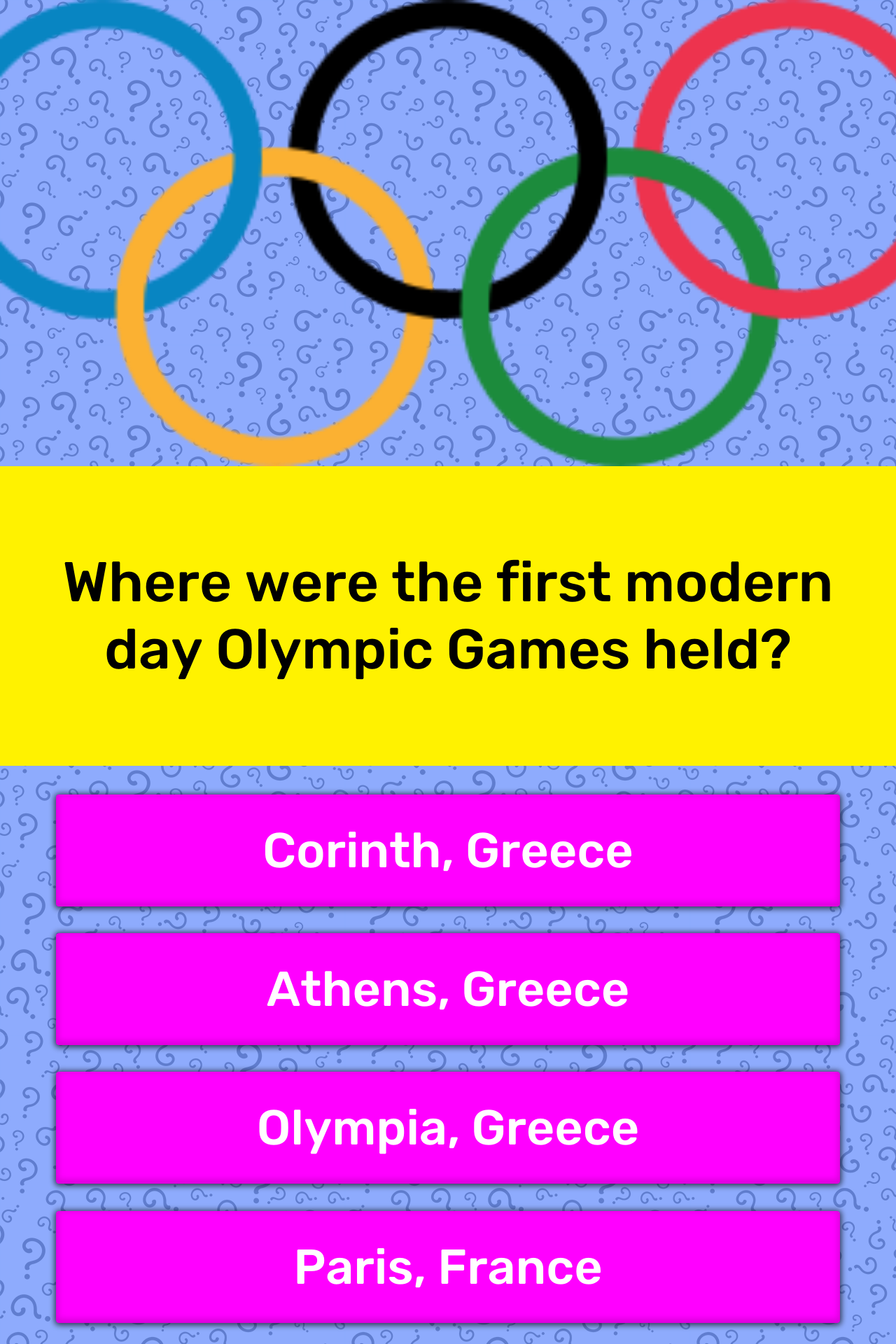 Modern Day Olympic Games