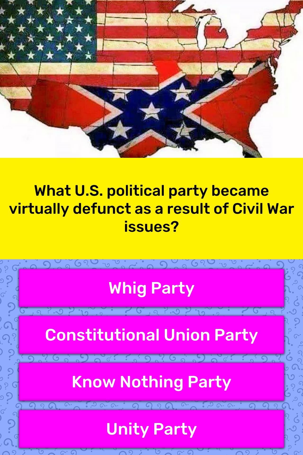 presidential party quiz