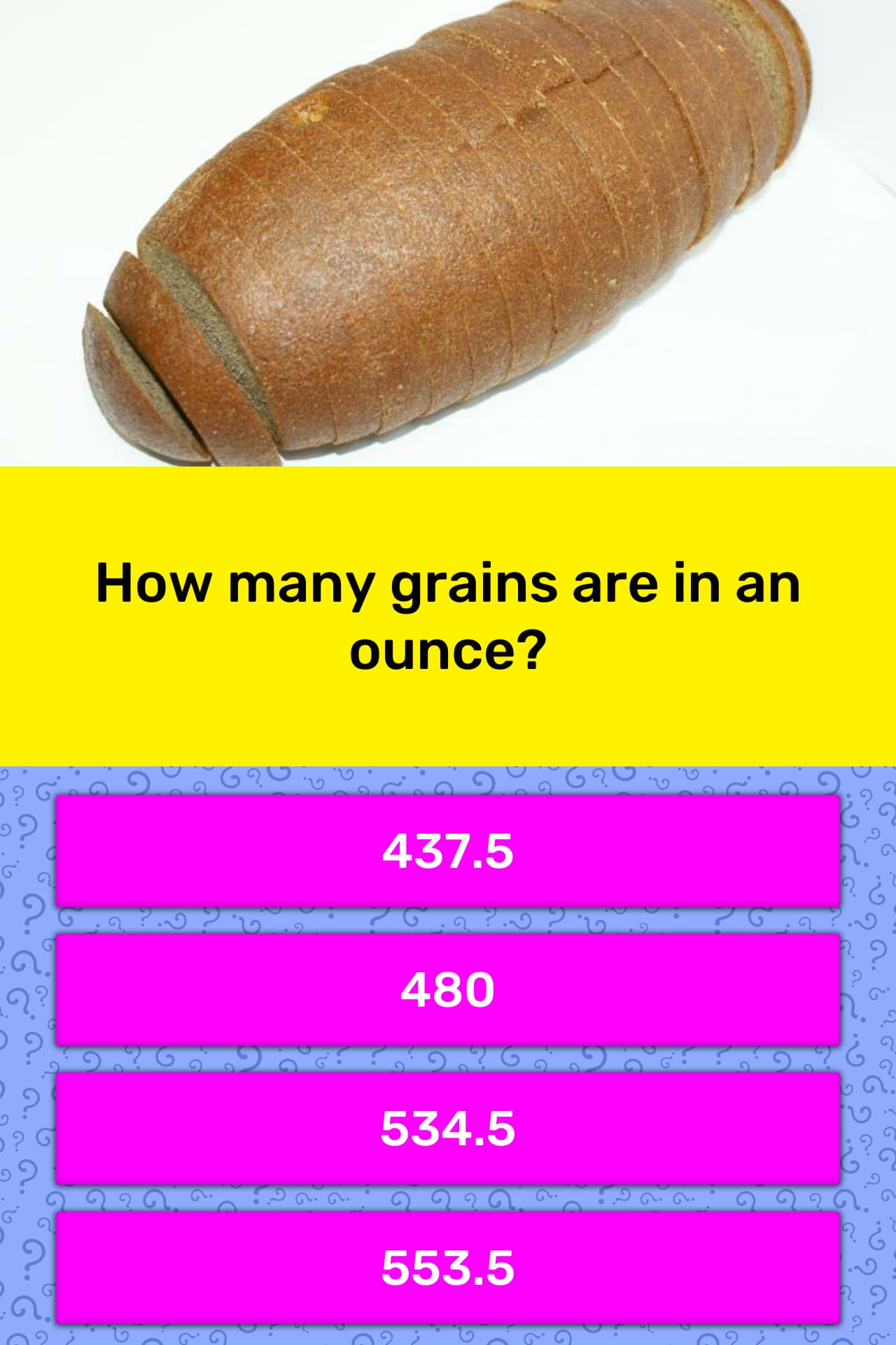 How many grains are in an ounce? | Trivia Answers | QuizzClub