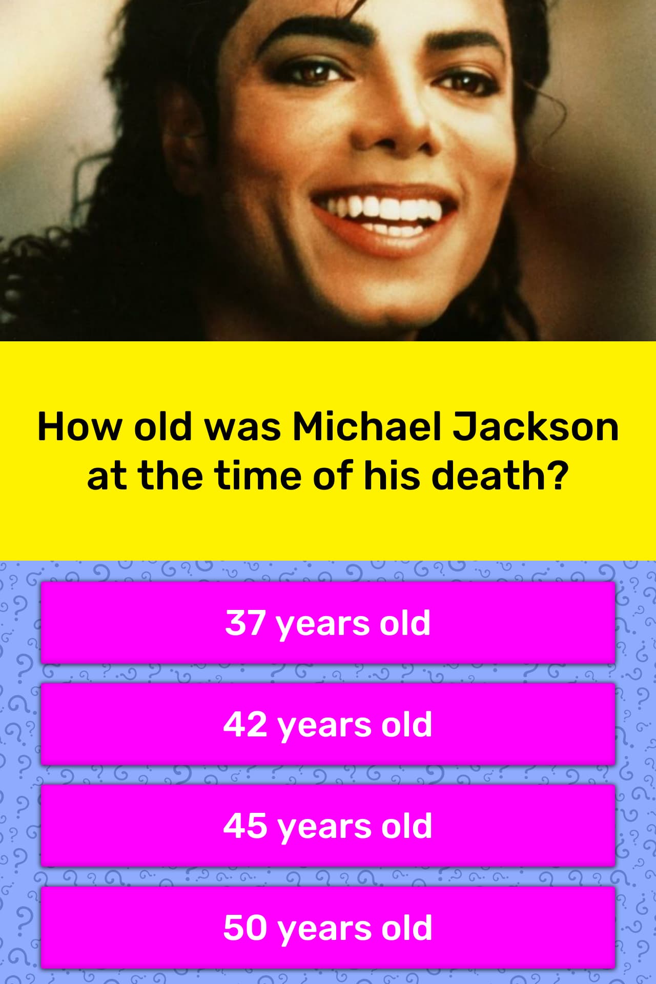 How old was Michael Jackson at the... | Trivia Answers ...