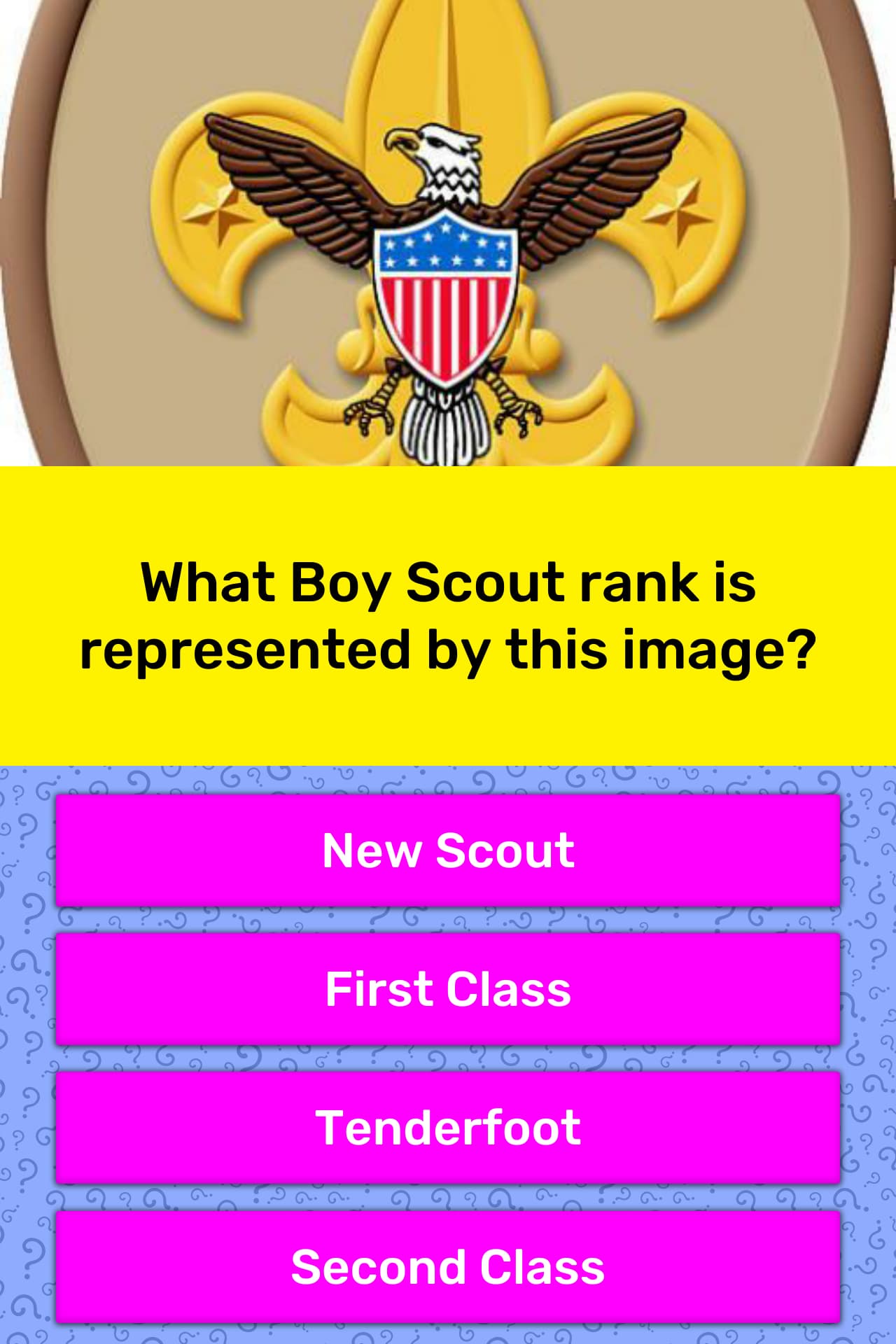 What Boy Scout Rank Is Represented Trivia Answers QuizzClub