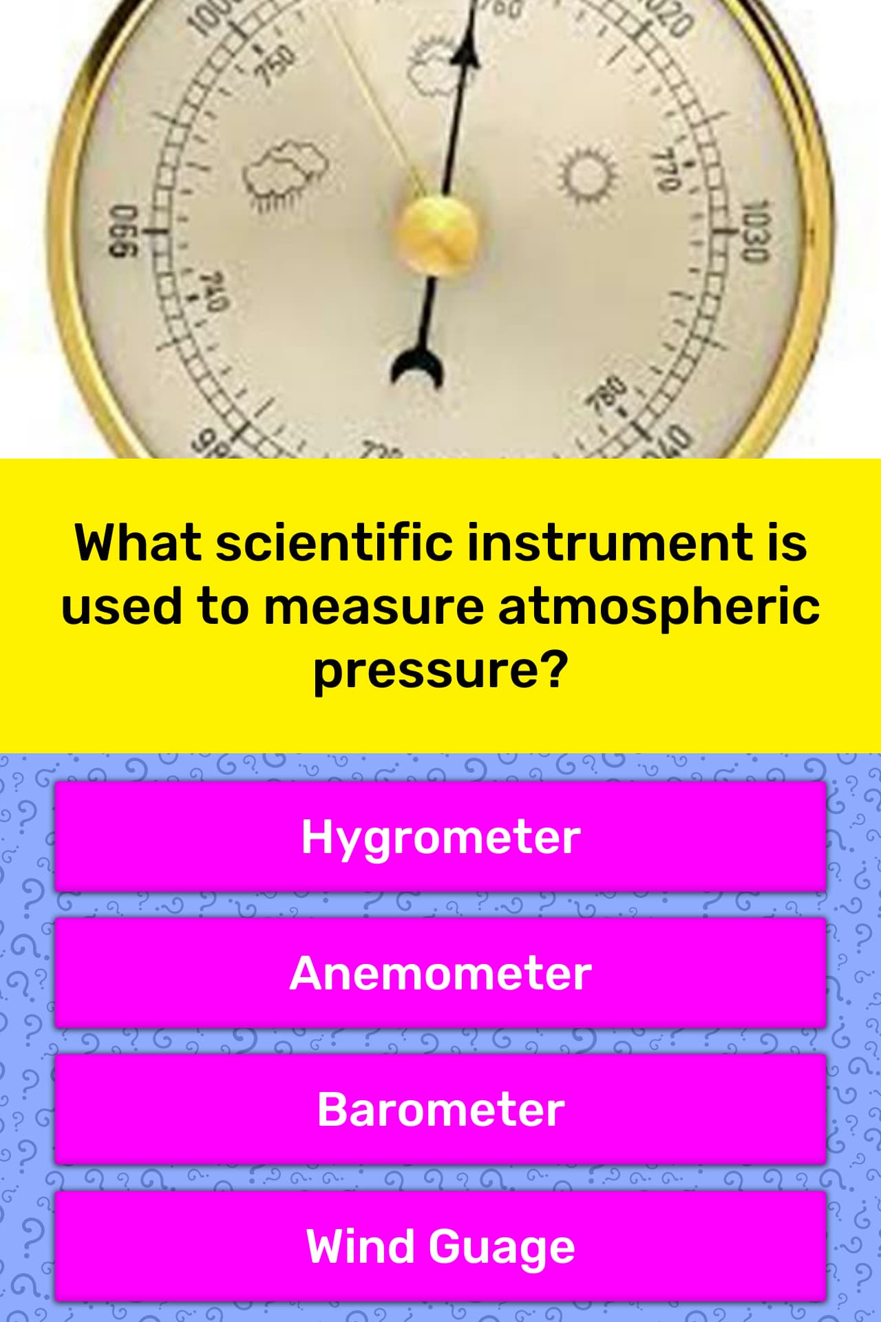 which instrument is used to measure pressure