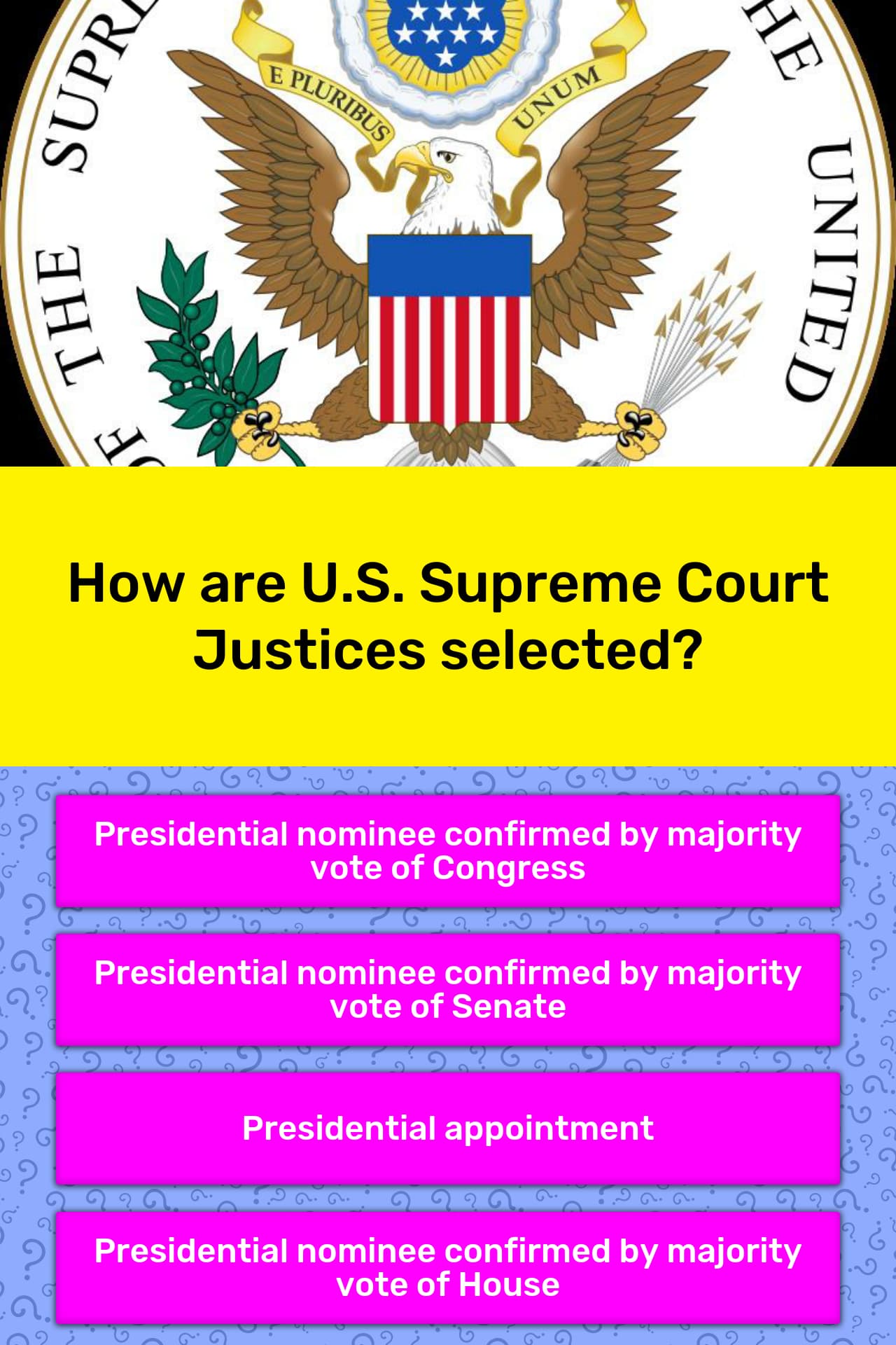 How are U.S. Supreme Court Justices&hellip; | Trivia Answers &hellip;