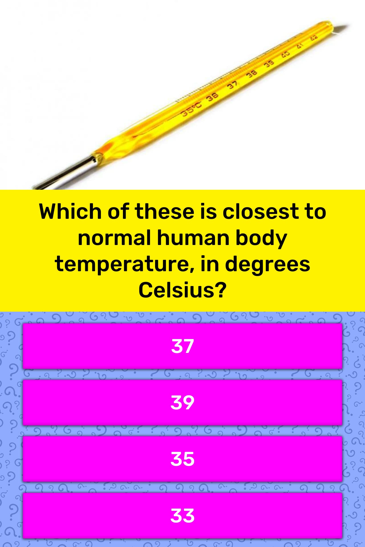 Which of these is closest to normal... | Trivia Answers ...