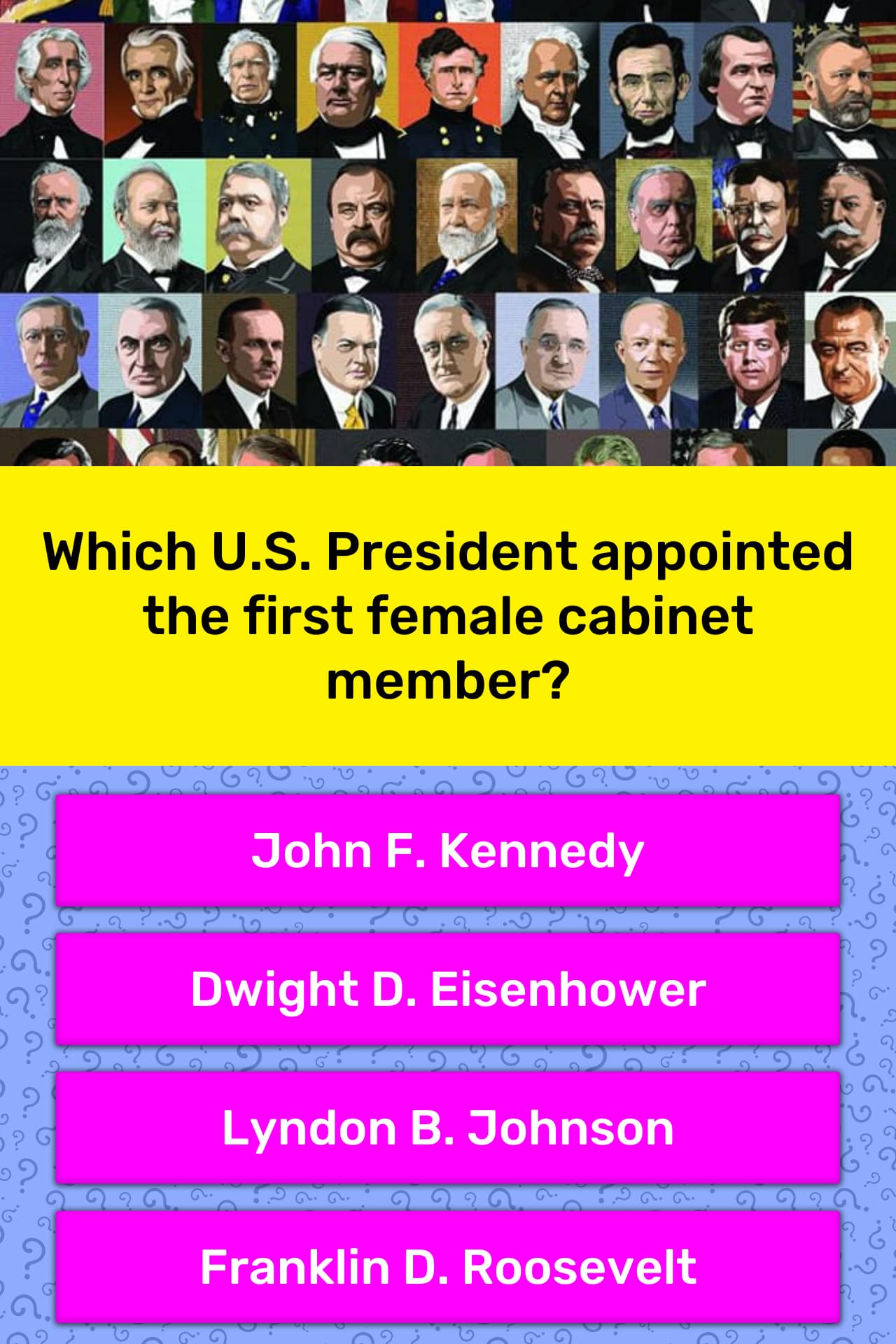 Which U S President Appointed The Trivia Questions Quizzclub