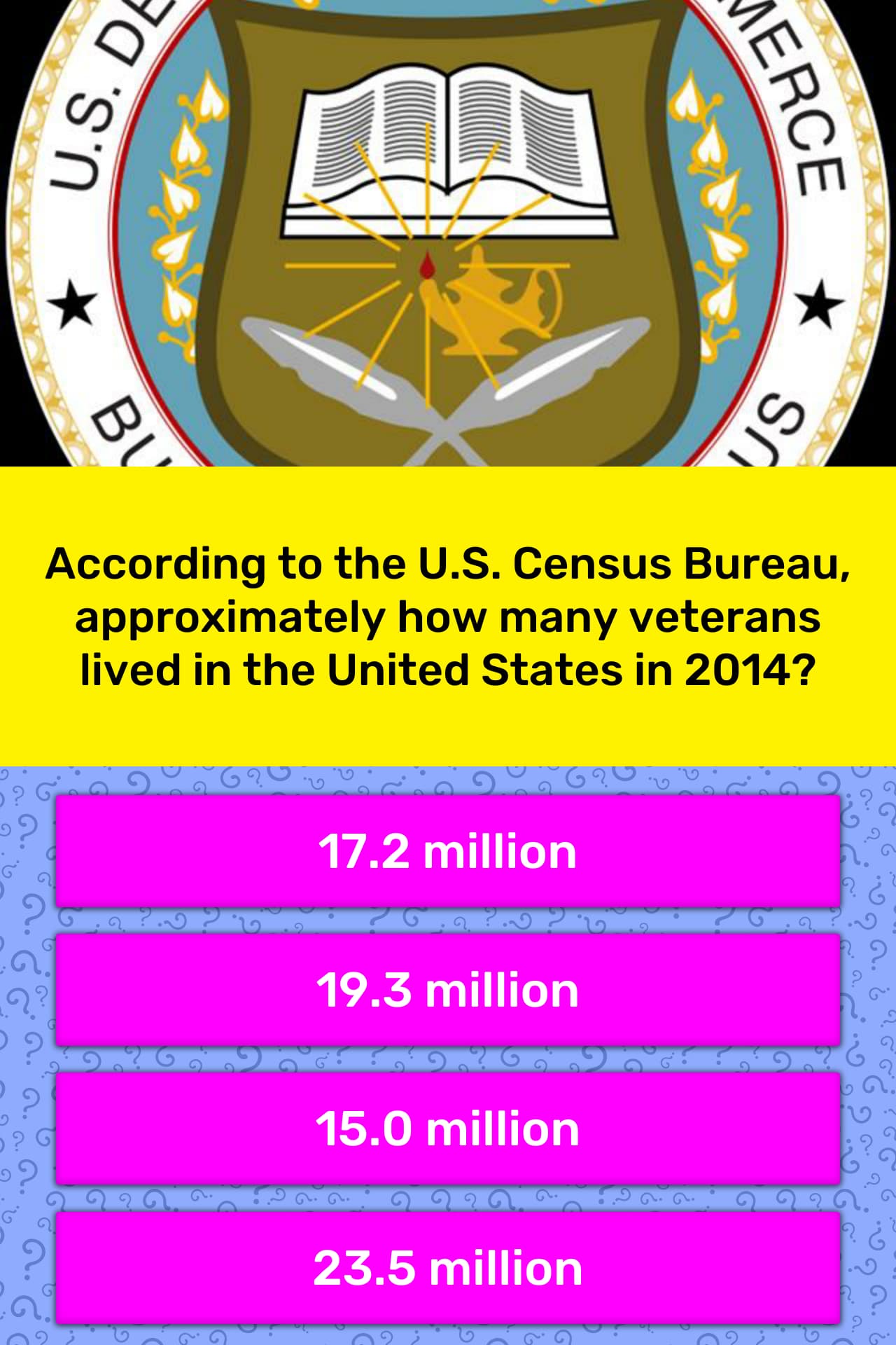 According To The United States Census Bureau