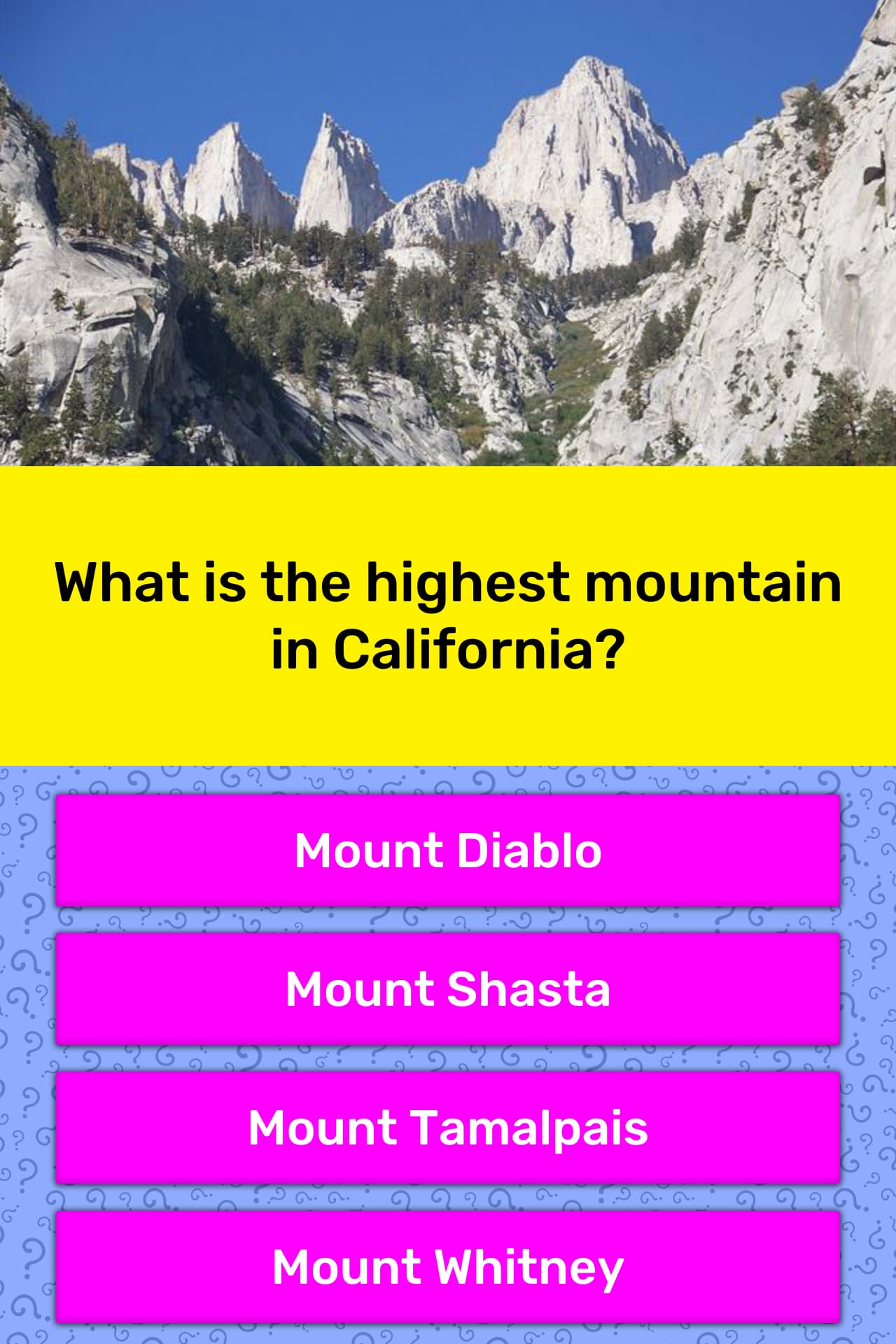 What Is The Highest Mountain In Trivia Answers QuizzClub
