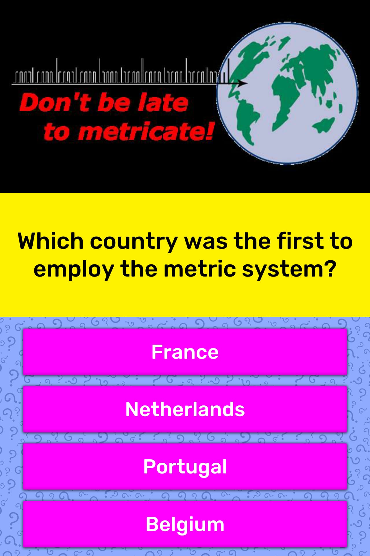 which-country-was-the-first-to-trivia-answers-quizzclub