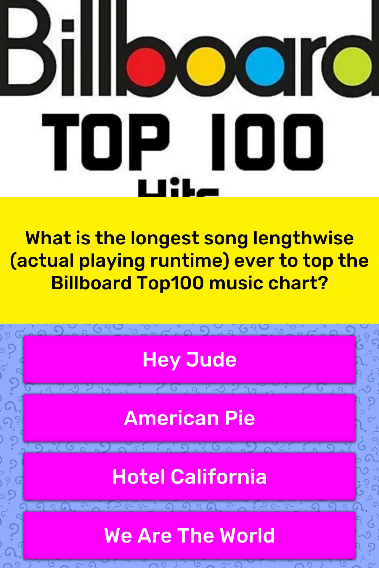 Billboard Top 100 Music Chart