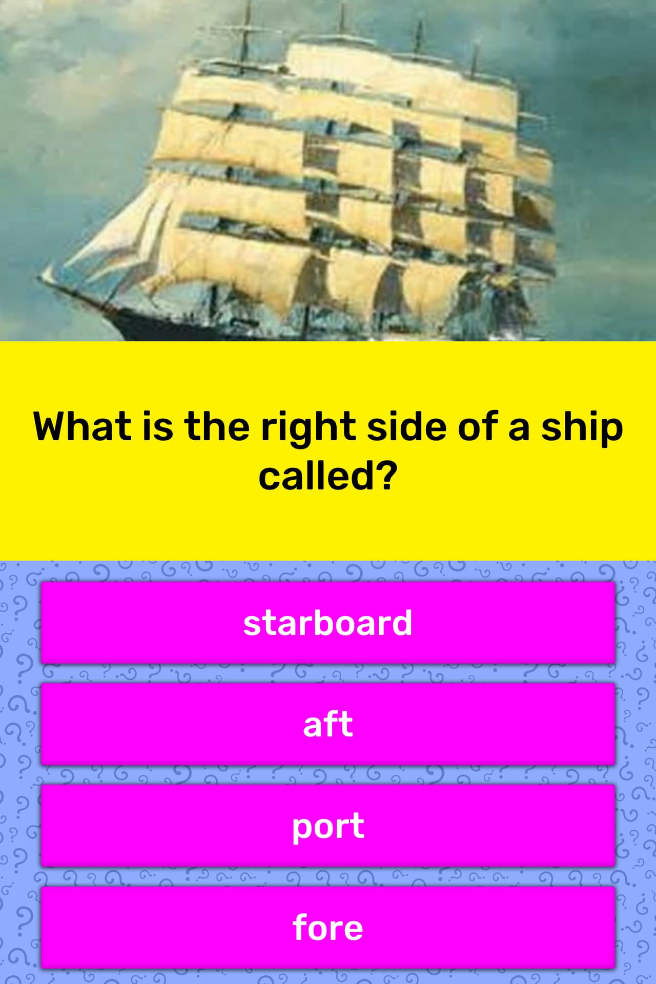 what-is-the-right-side-of-a-ship-called-trivia-answers-quizzclub