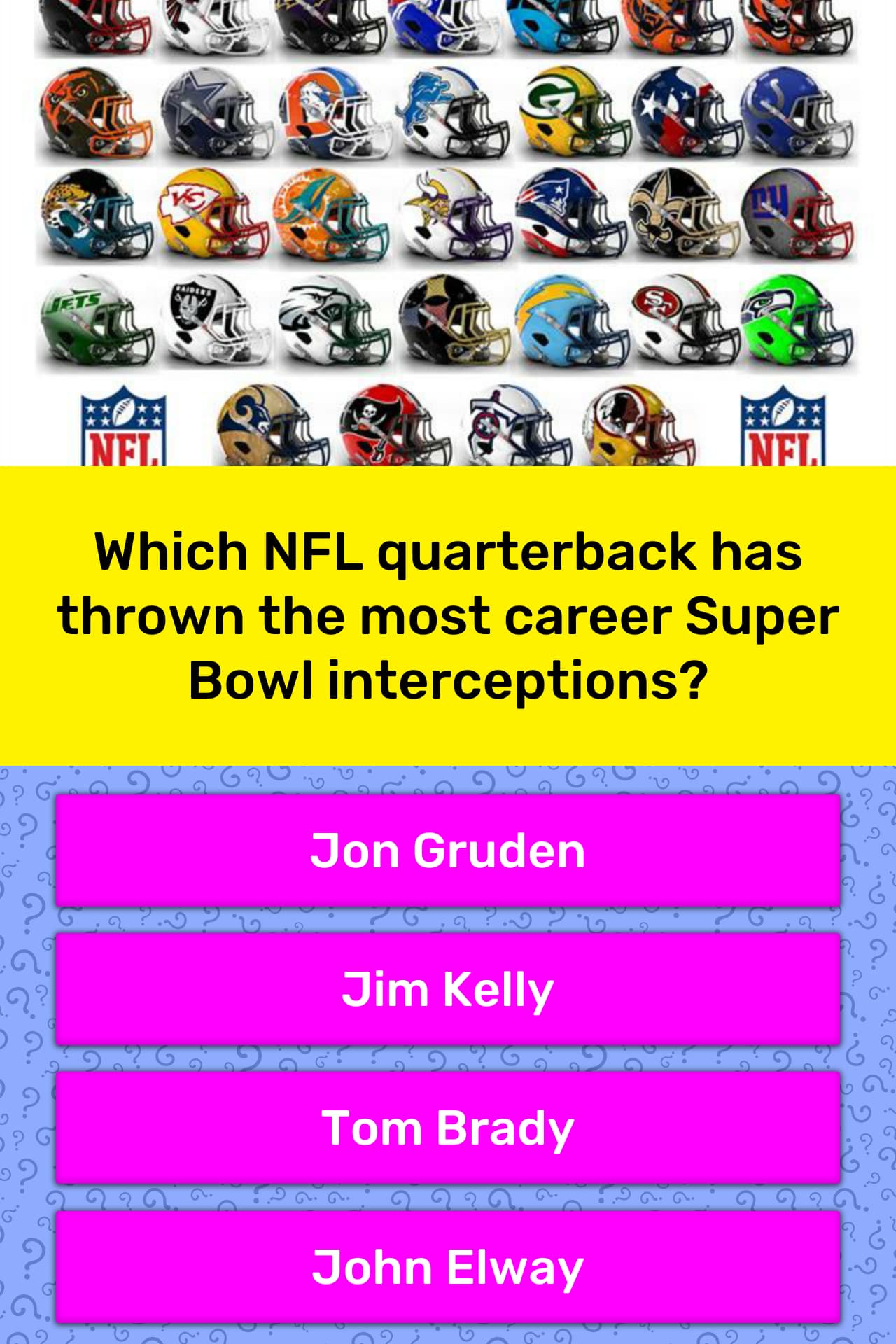 Which NFL quarterback has thrown the... Trivia Answers