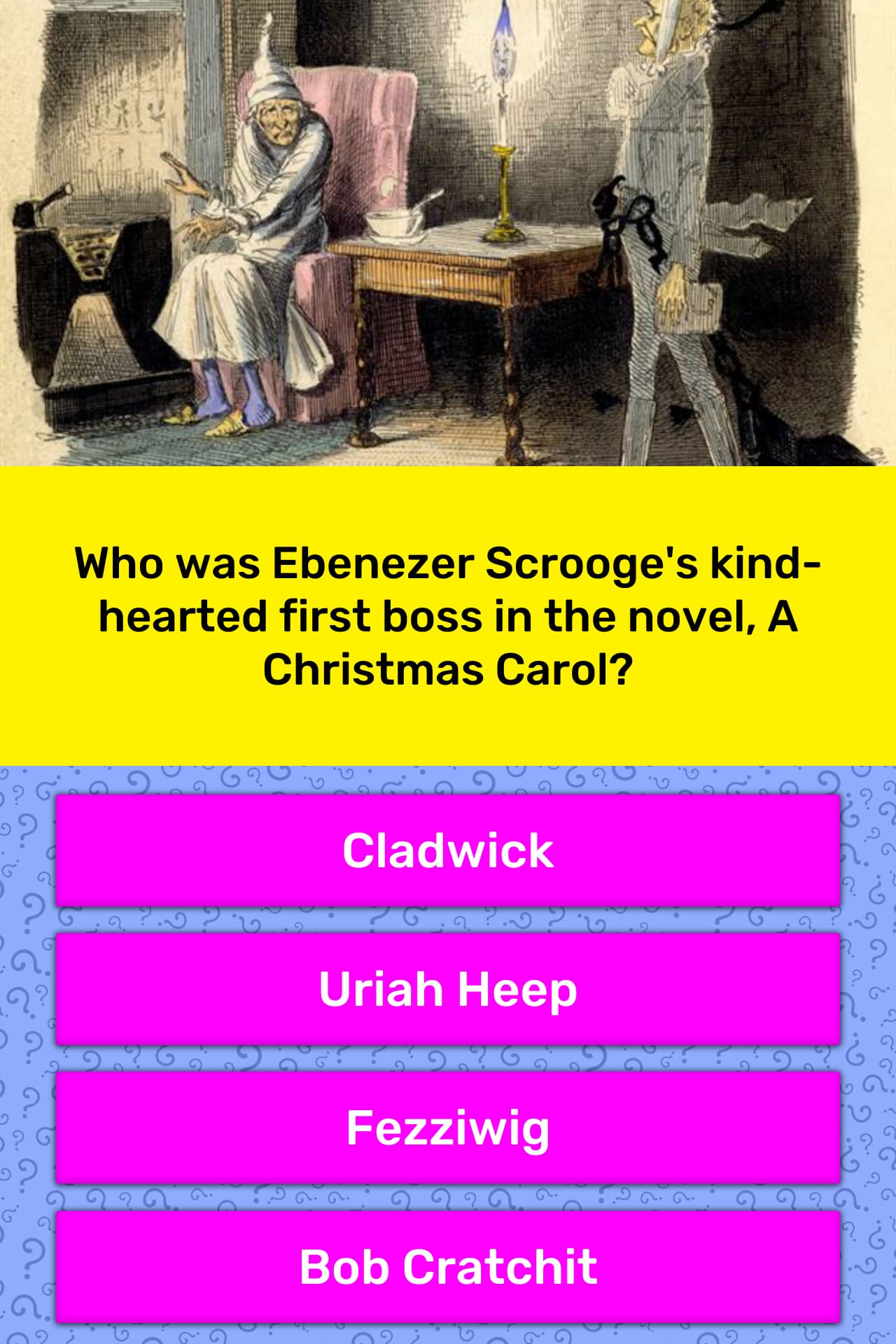 Who was Ebenezer Scrooge's... | Trivia Answers | QuizzClub