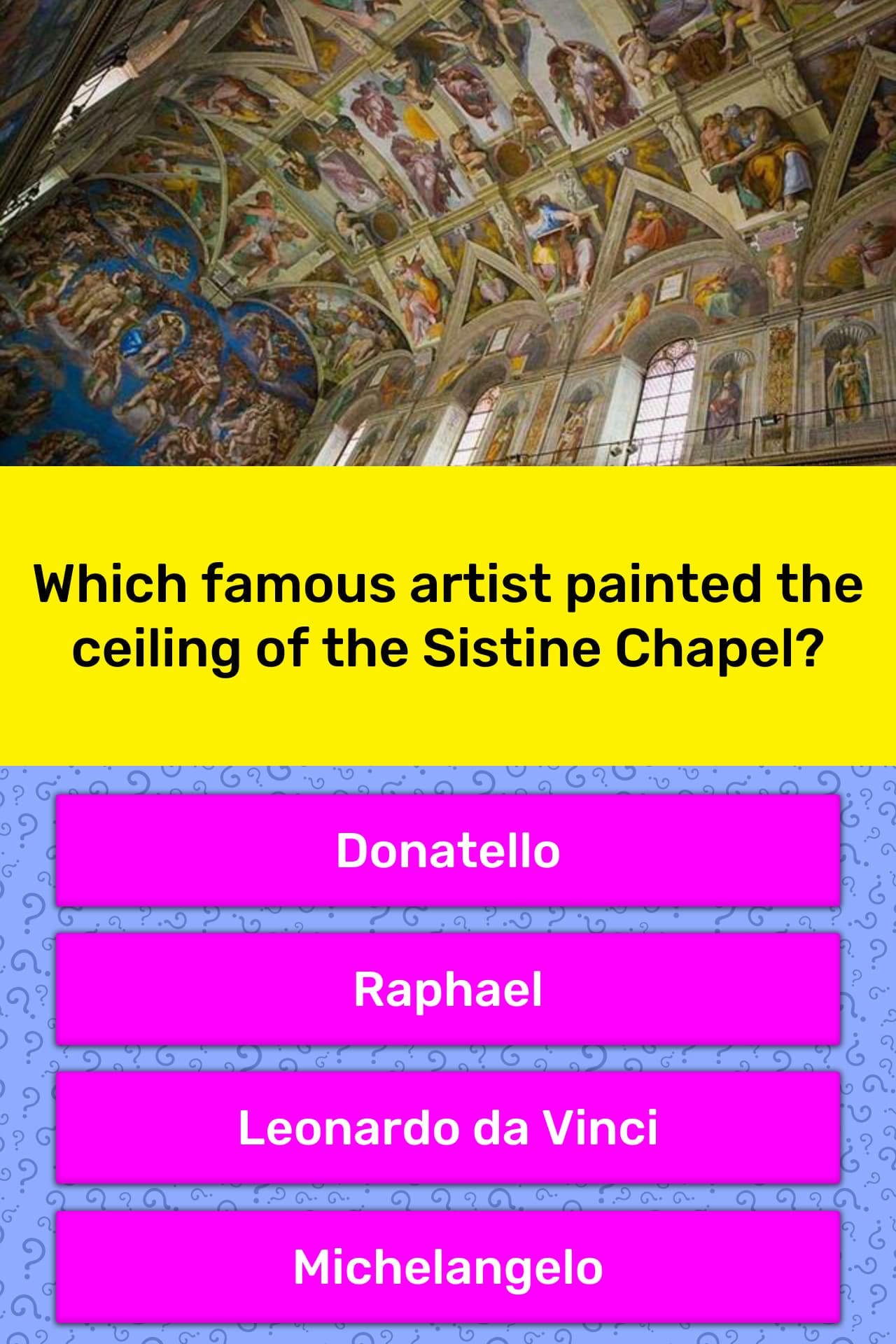 Which Famous Artist Painted The Trivia Answers Quizzclub