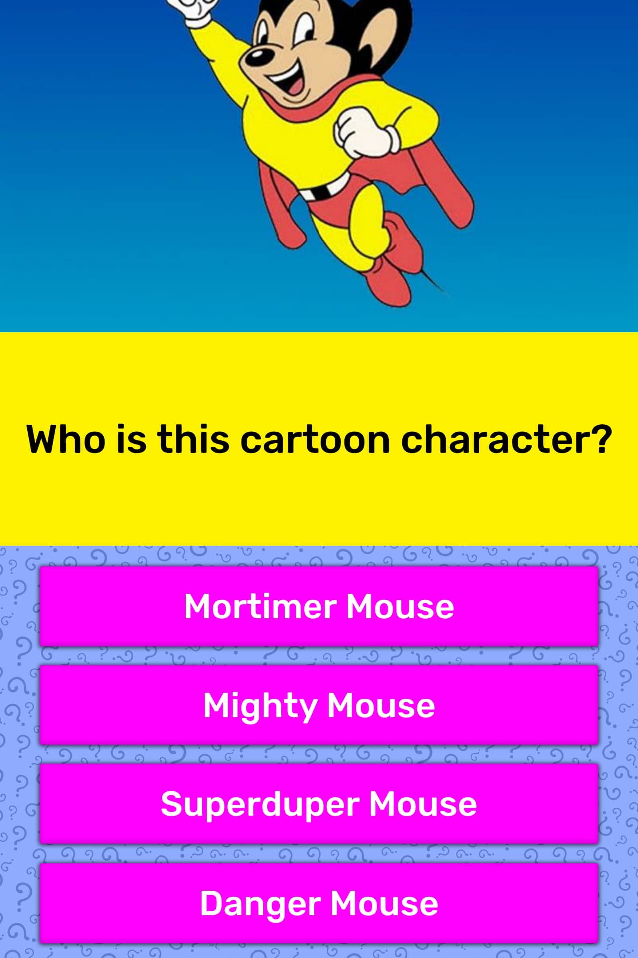 Who Is This Cartoon Character Trivia Answers Quizzclub 