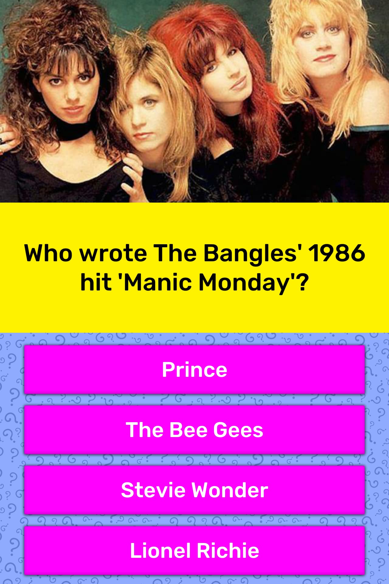 Who Wrote Manic Monday For The Bangles