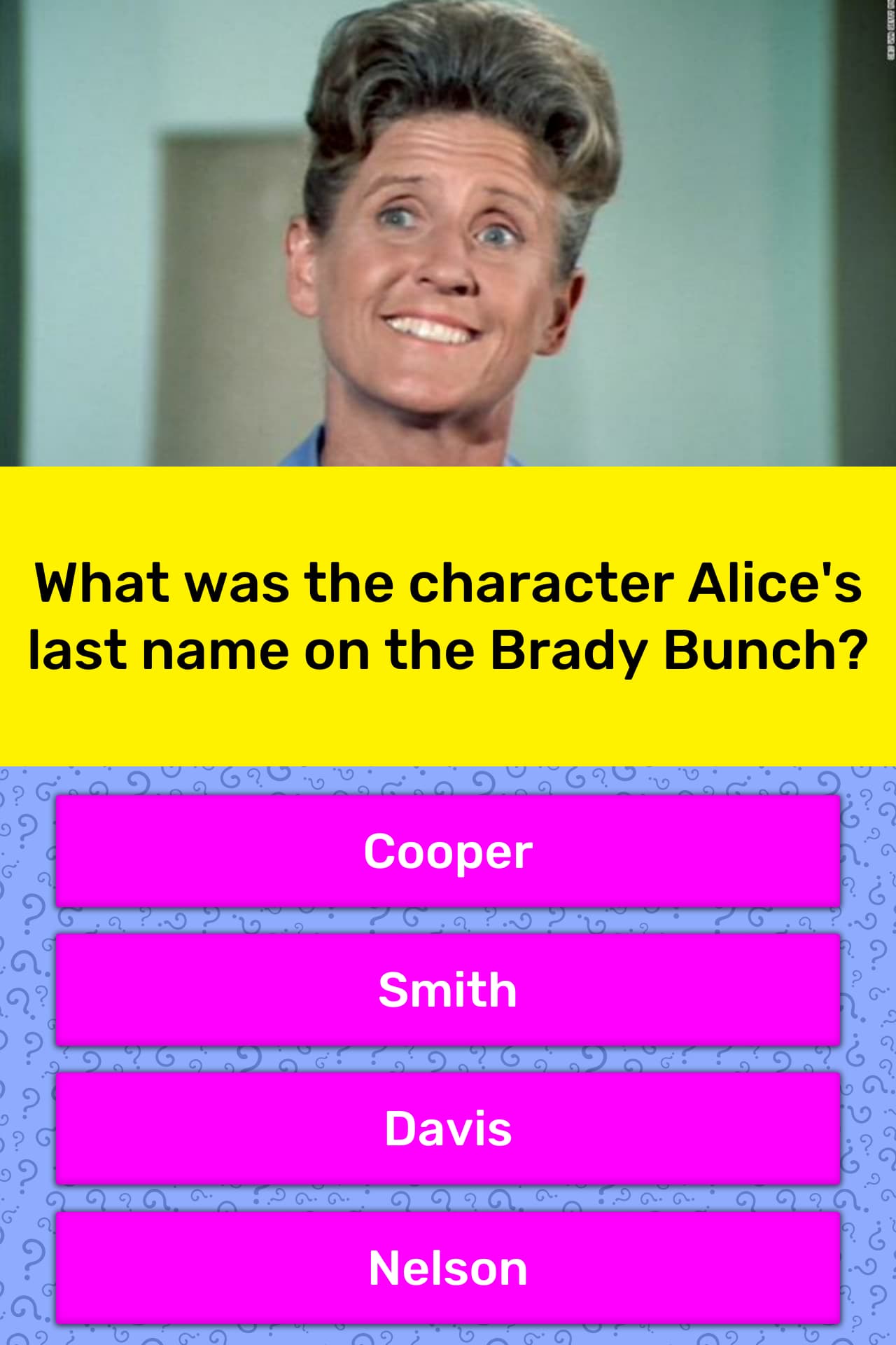 Alice From Brady Bunch
