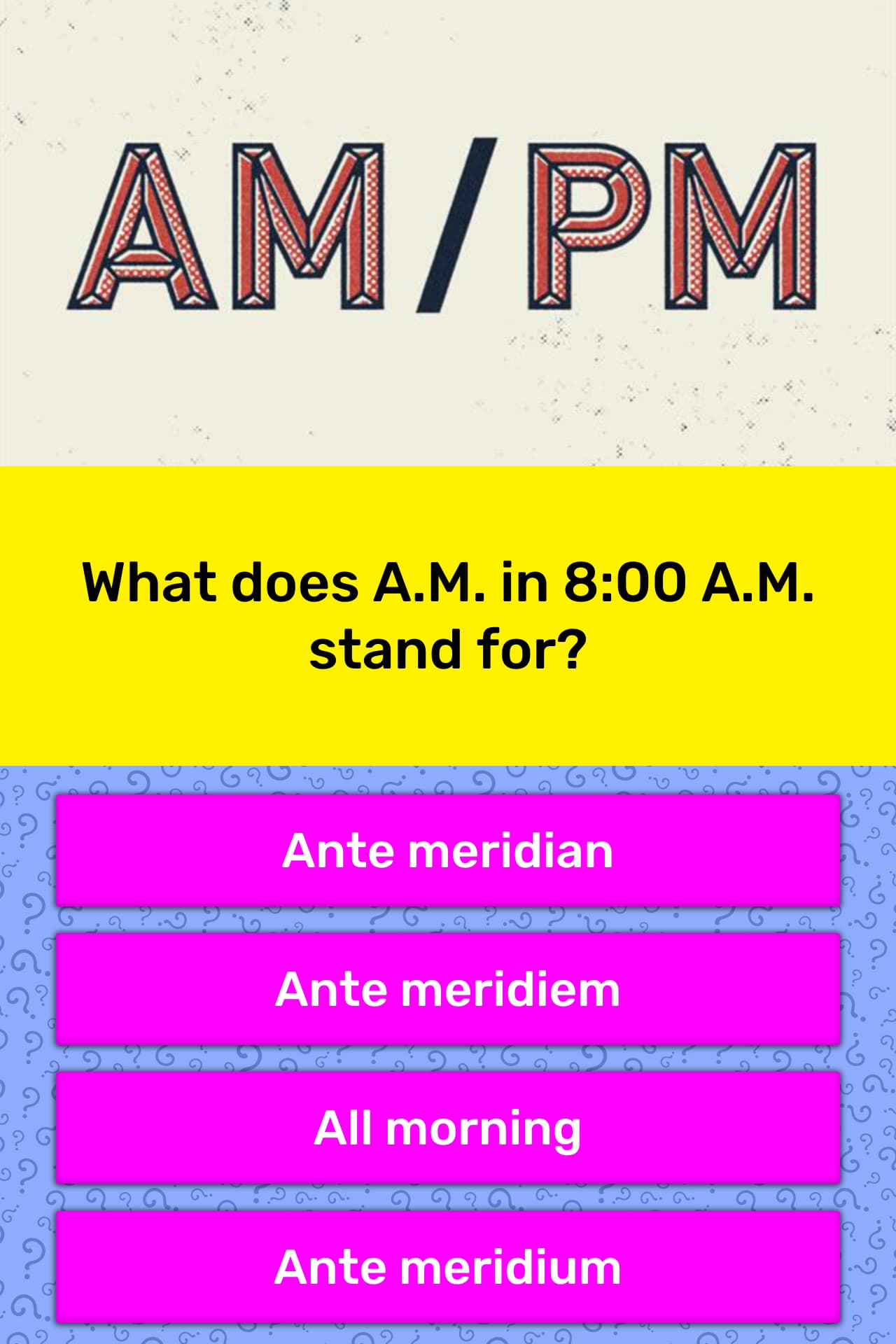 What Do Am And Pm Stand For Slideshare