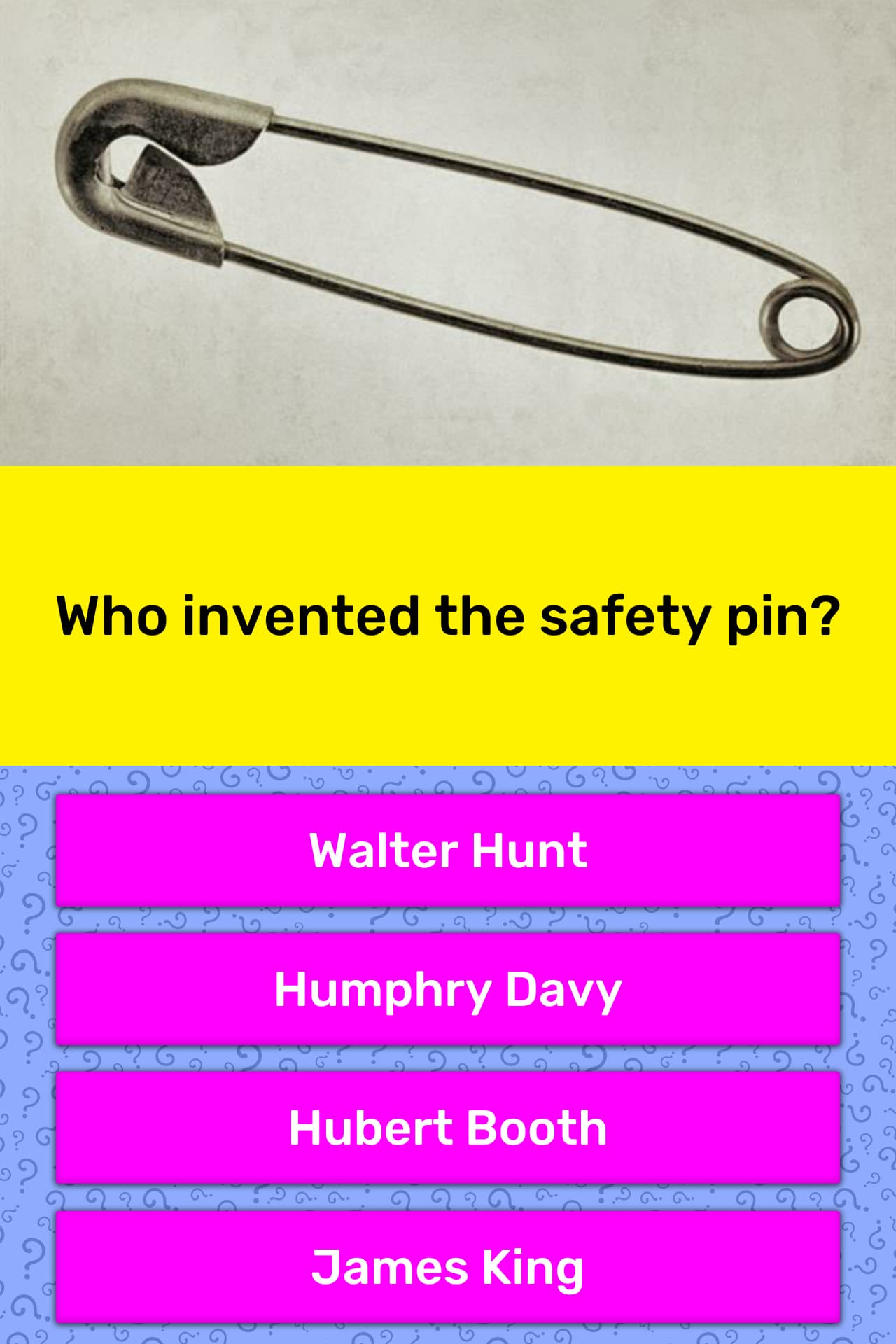 inventor of safety pin