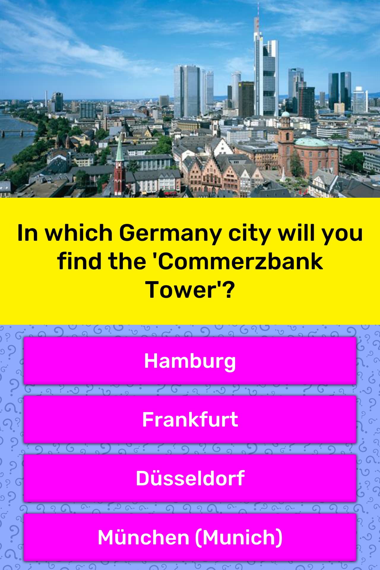 In Which Germany City Will You Find Trivia Answers Quizzclub