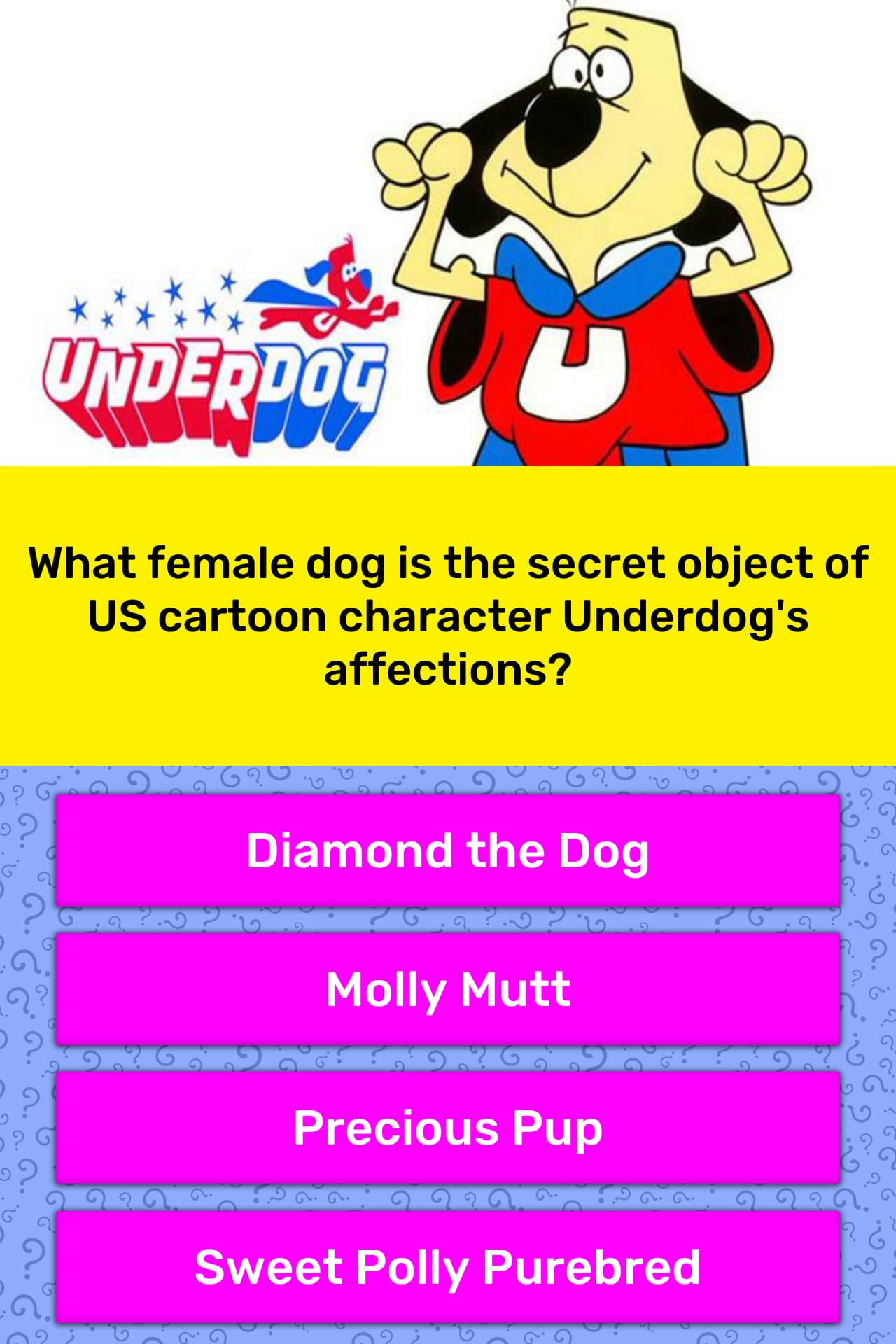 What Female Dog Is The Secret Object Trivia Questions Quizzclub Precious pupp in dog gone dog napper. what female dog is the secret object