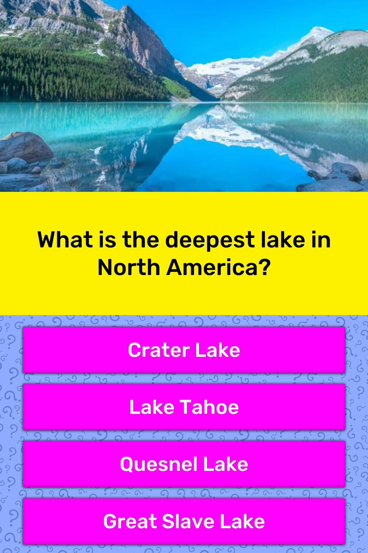 what-is-the-deepest-lake-in-north-trivia-answers-quizzclub