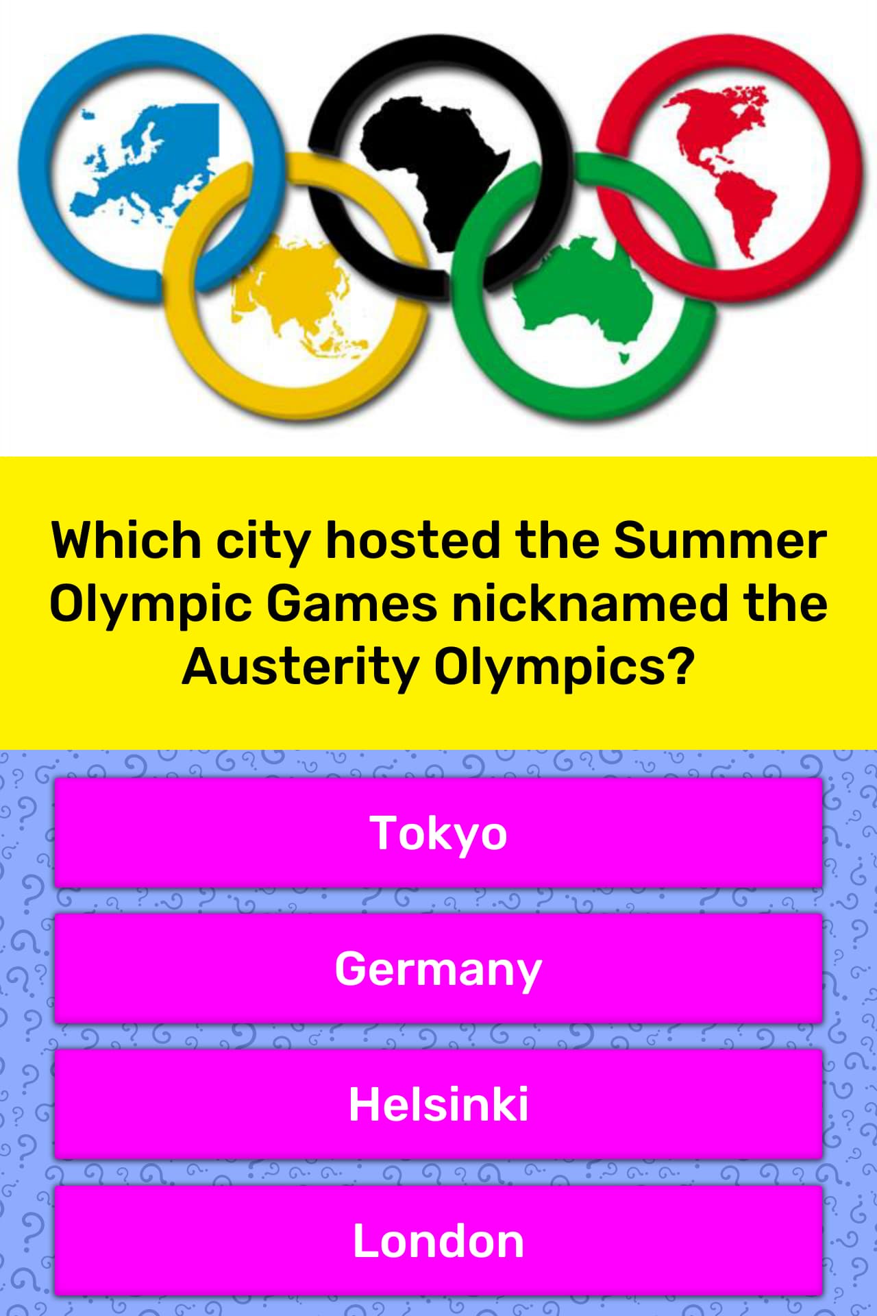 Which city hosted the Summer Olympic... Trivia Answers