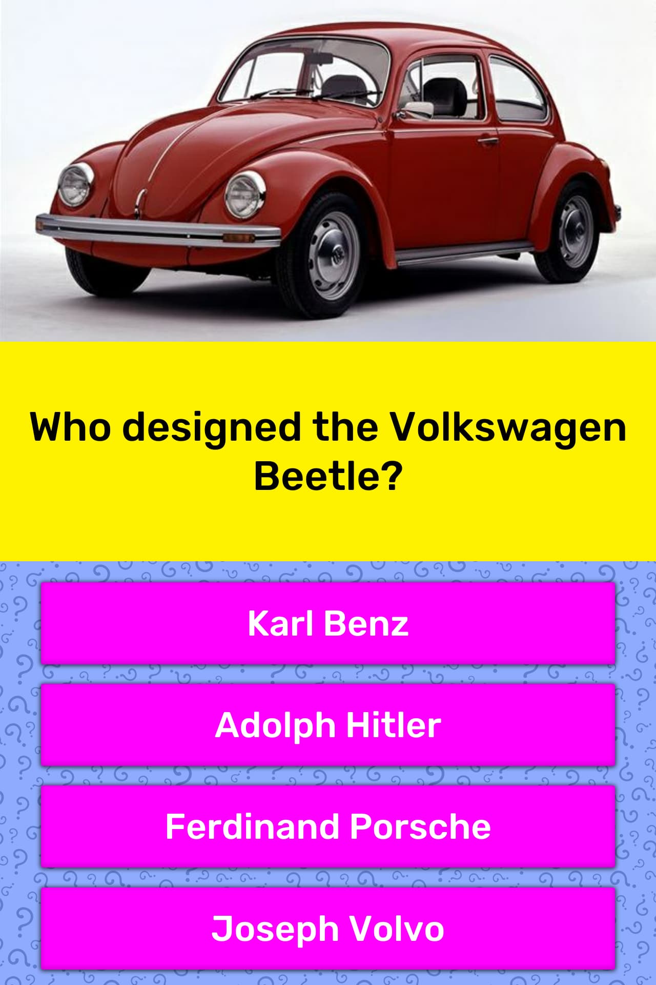 Who Designed The Volkswagen Beetle