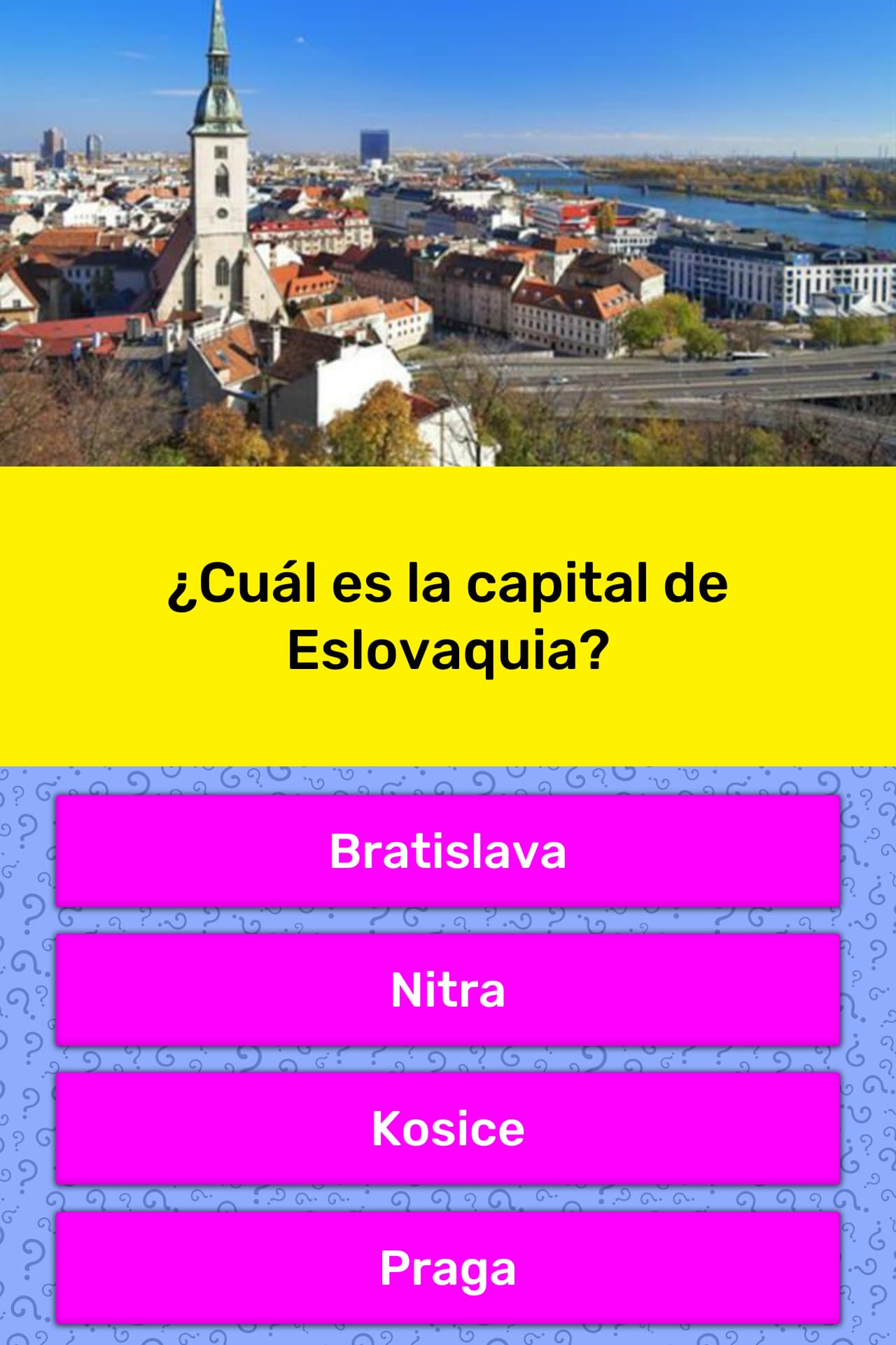 ¿Cuál es la capital de Eslovaquia? | Las Preguntas Trivia ...